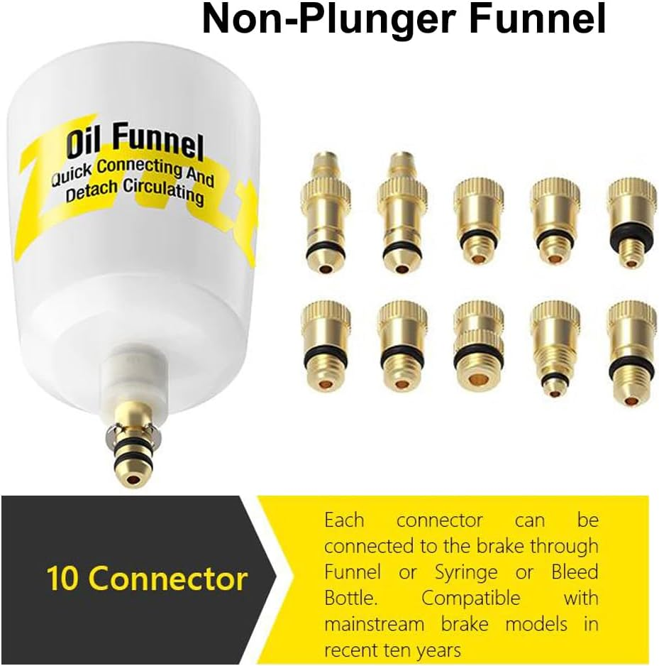 Reelau Brake Bleed Kit,Bicycle Bleeder Hydraulic Disc Brake Bleed Kit Tool for Shimano, for MAGURA, for TEKTRO, for SRAM Series