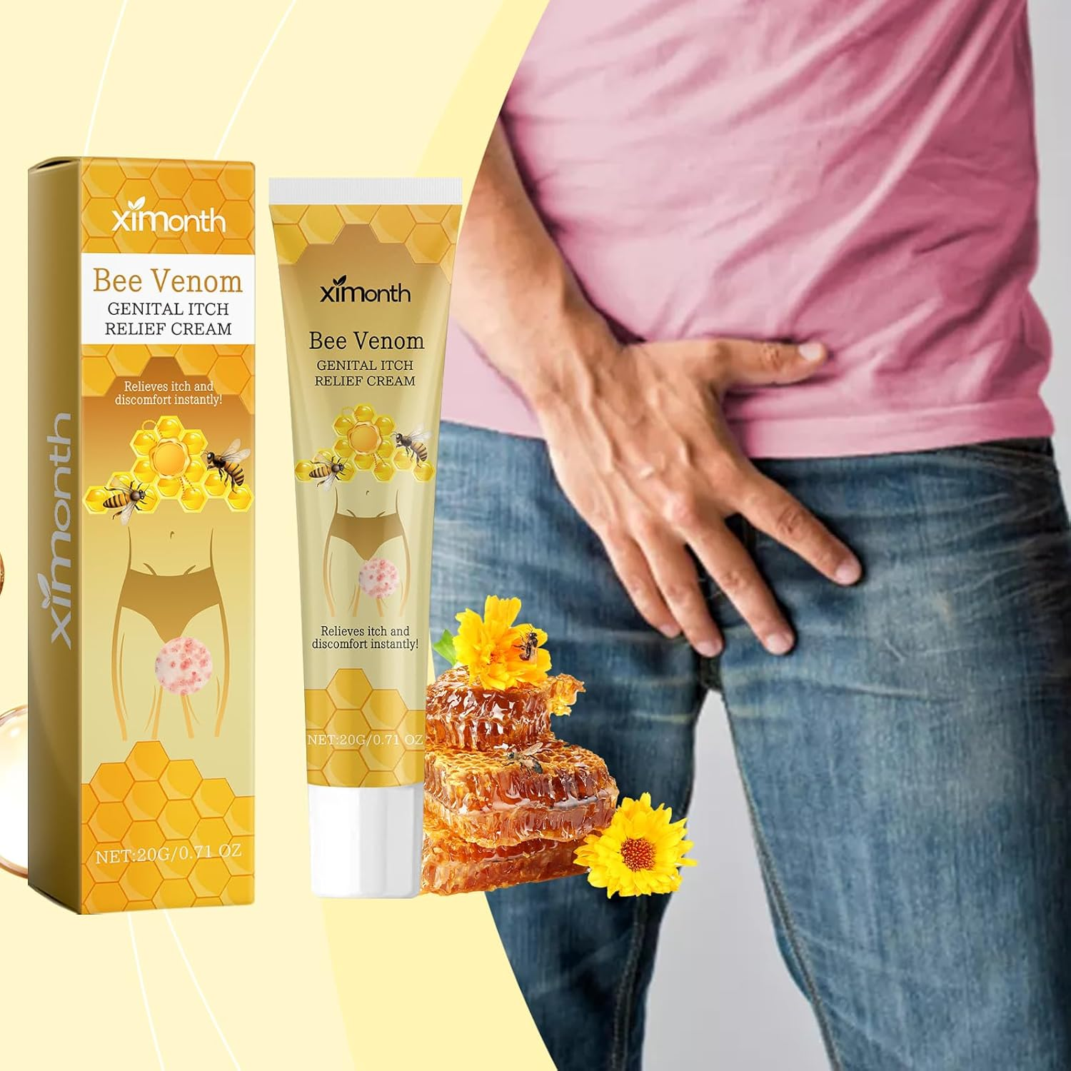 Prostate Care Cream with Bee Venom - Repair and Improve Prostate Health