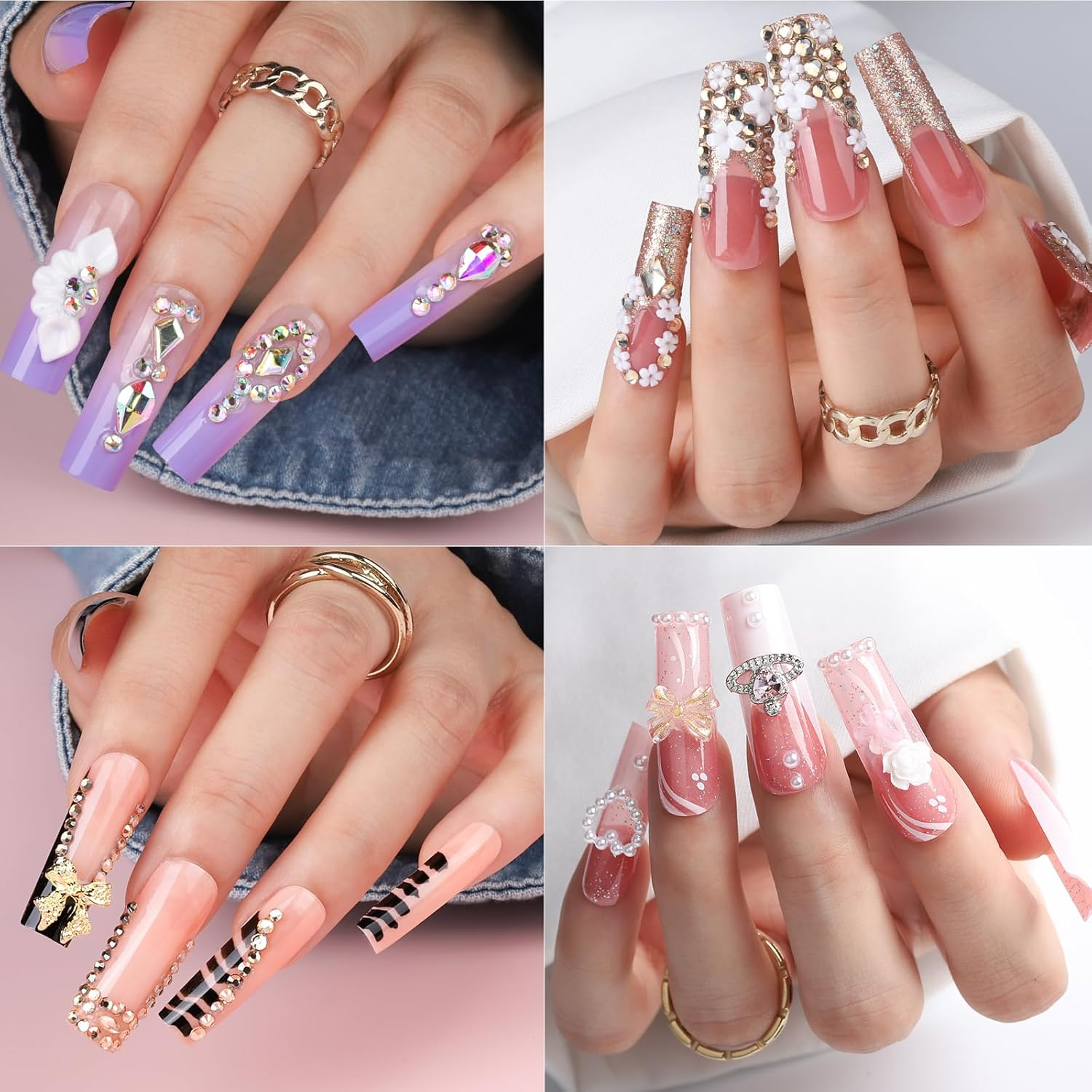 Teenitor Clear Coffin Nail Tips, Long Coffin Nails Full Cover, 600Pcs Clear Fake Nails Ballerina False Nails Press on Nails, Glue on Nails, Acrylic Nail Clipper, Nail Stand for DIY Fake Nails image number 1