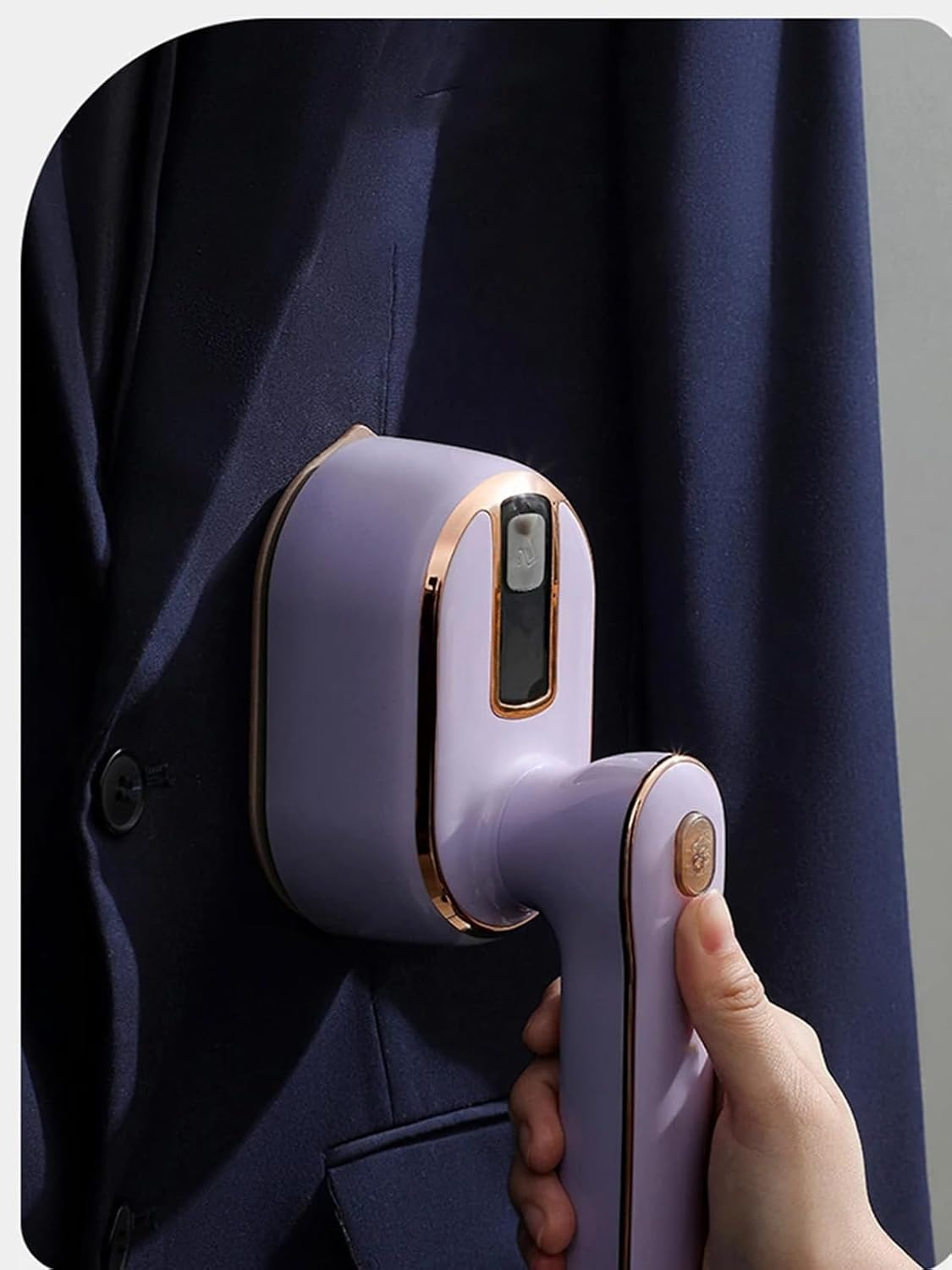 YUDOTE Mini Garment Steamer Iron, Portable Electric Clothes Iron for Traveling, 1100W Quick Heating Wrinkle Eliminator with AU Plug, Purple image number 4