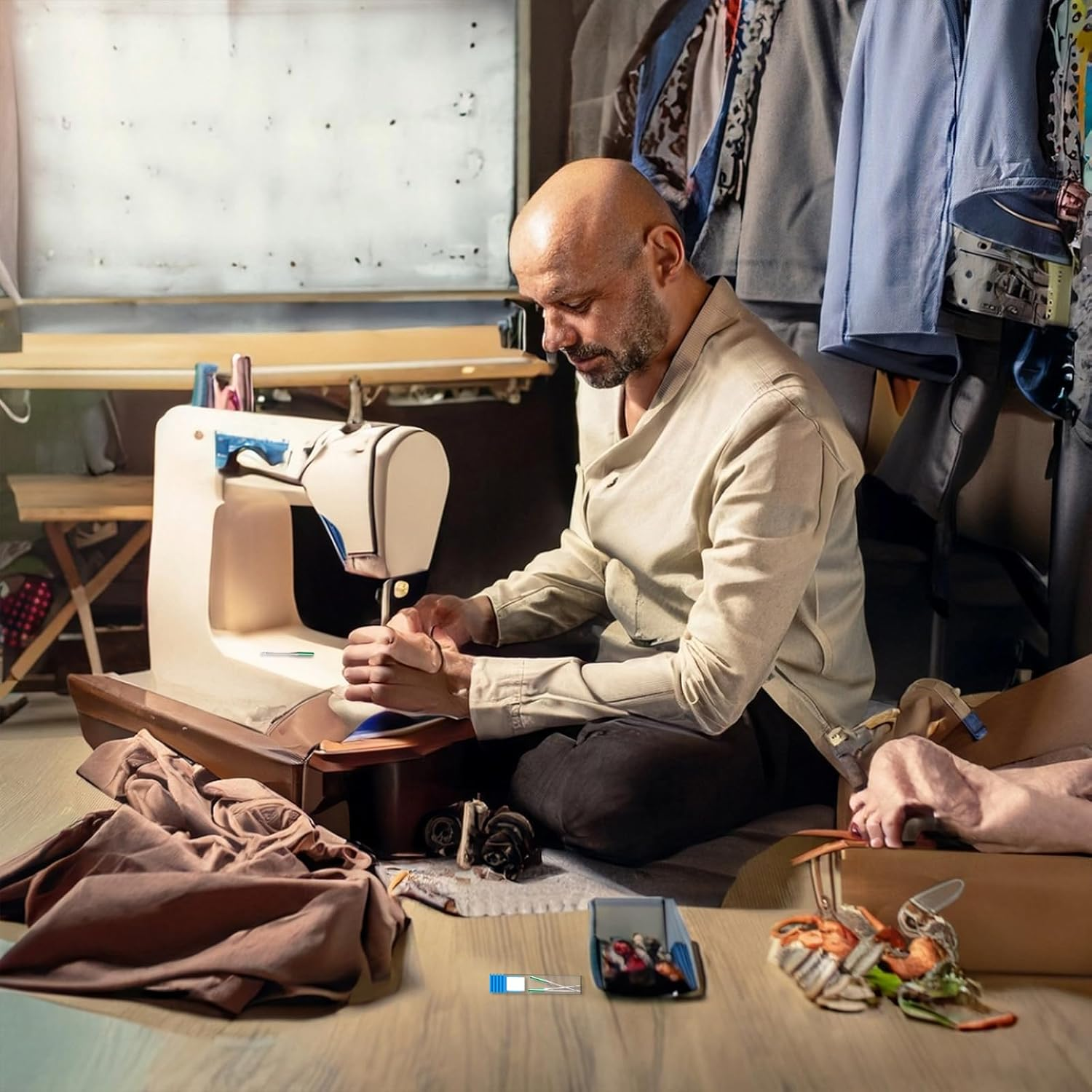 TEAONE Sewing Machine Needles Kit, 30 PCS Universal Machine Needles Accessories - Sizes 65/9,75/11,90/14,100/16,110/18 image number 1