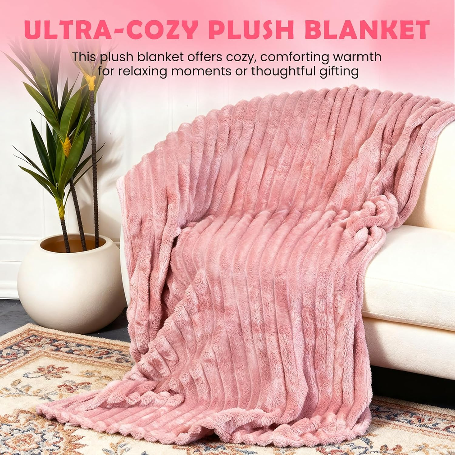 ZAHAT Gifts for Teenage Girls &ndash; Teen Girl Gifts Trendy Stuff Set with Sherpa Blanket, Spa Headband, Candle, Sleep Mask, Fuzzy Socks & Tumbler, Cozy Self-Care Gift Box for Birthday or Christmas image number 3