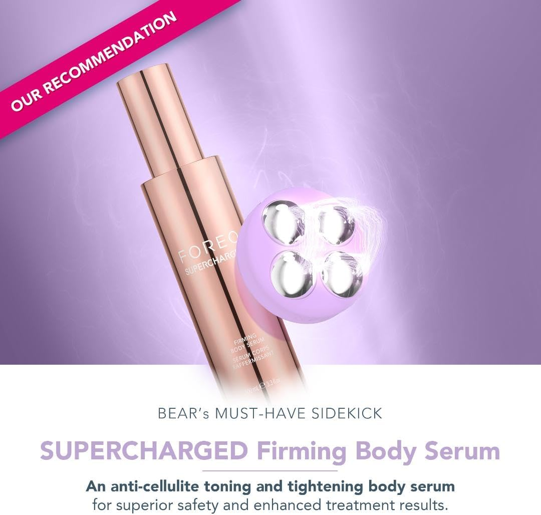 FOREO BEAR 2 Body Advanced Microcurrent Body Sculpting Machine - Cellulite Massager & Lymphatic Drainage - Firm & Contour - Body Massager - Increases Absorption of Skin Care Products - Lavender image number 3