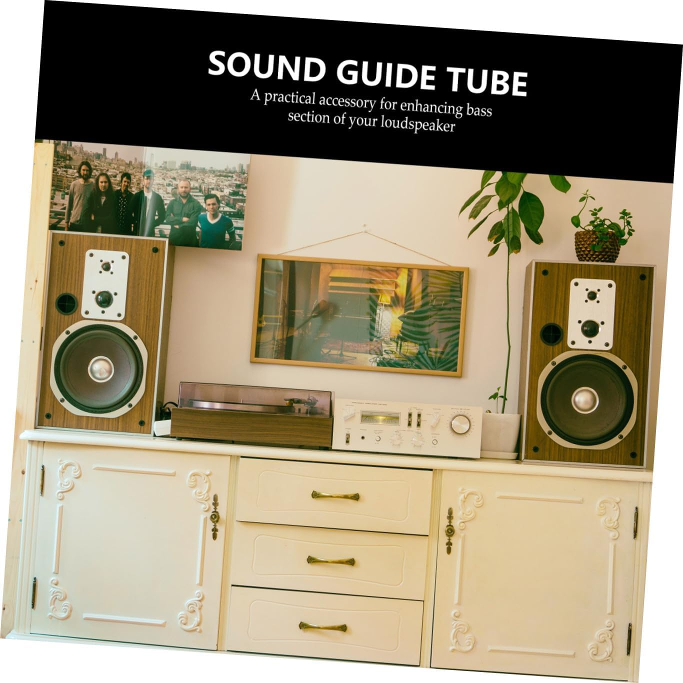 EXHUMKY Plastic Subwoofer Port Tube and Speaker Air Outlet for Home and Car Audio Systems, Bass Reflex Plastic Speaker Port Tube 60X110Mm 5Pcs Replacement Accessories image number 2