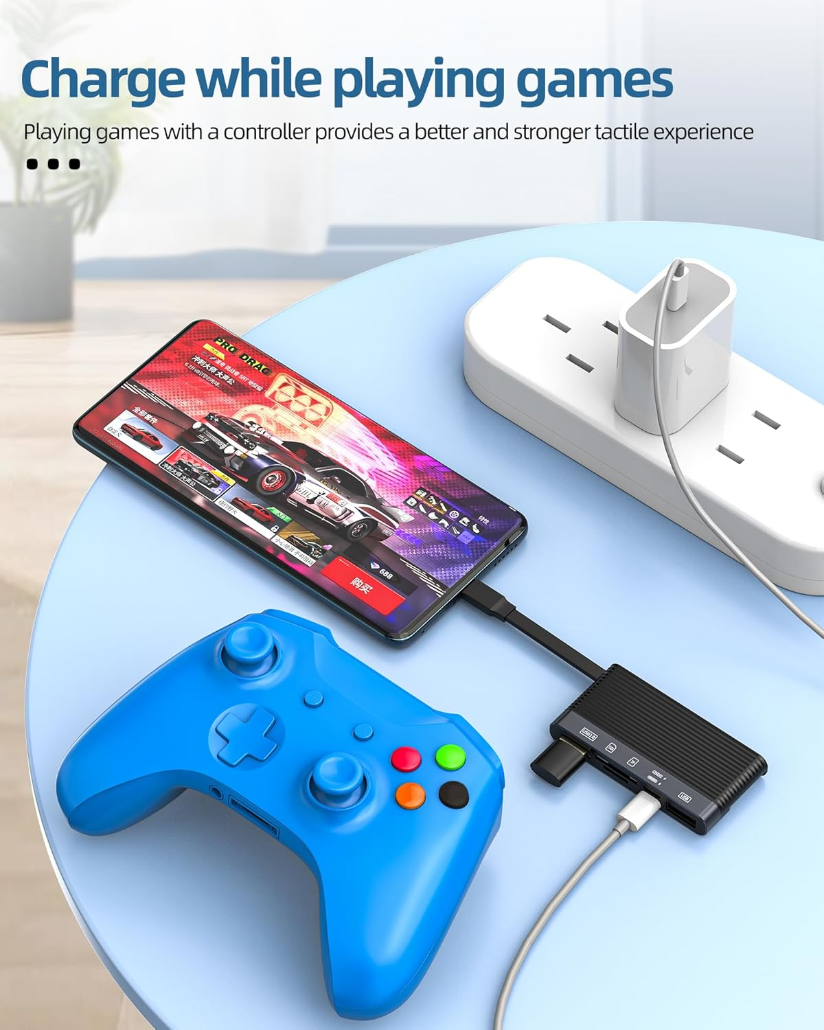 USB C Lightning Docking Station with Multiport Adapter Hub SD Card Reader USB Dongle for Iphone 15 for Apple MFI Certified Compatible for Samsung Charger Cable OTG Camera Memory Flash Drive Converter image number 2