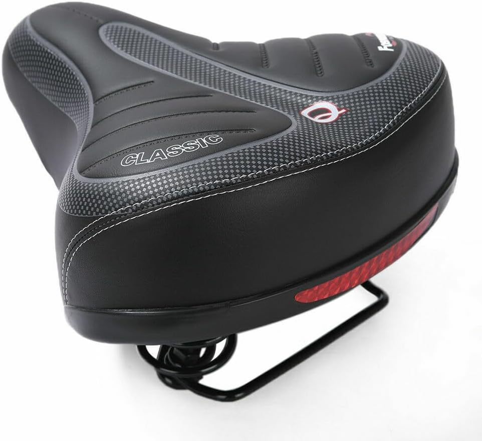 Wide Big Bum Bike Bicycle Gel Cruiser Comfort Saddle Seat Sporty Soft Cushion image number 6