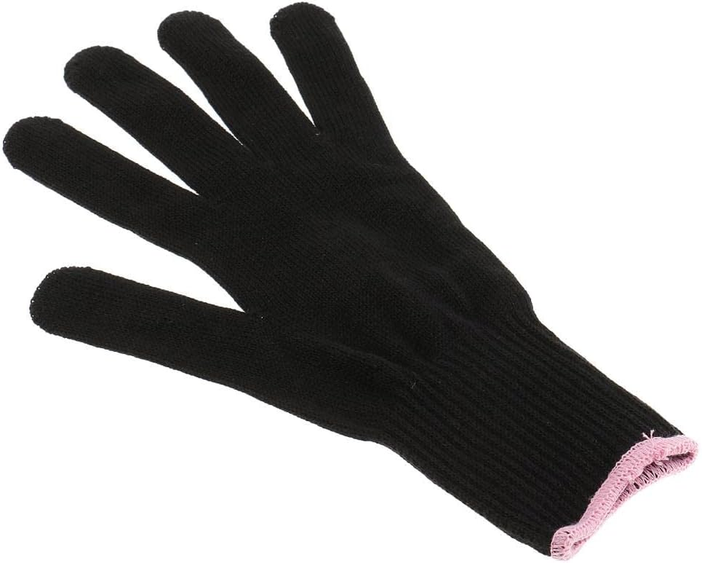 BAOBLADE 1PC Professional Heat Resistant Glove for Hair Styling Heat Blocking for Curling Flat Iron and Curling Wand Suitable for Left and Right Hands image number 3