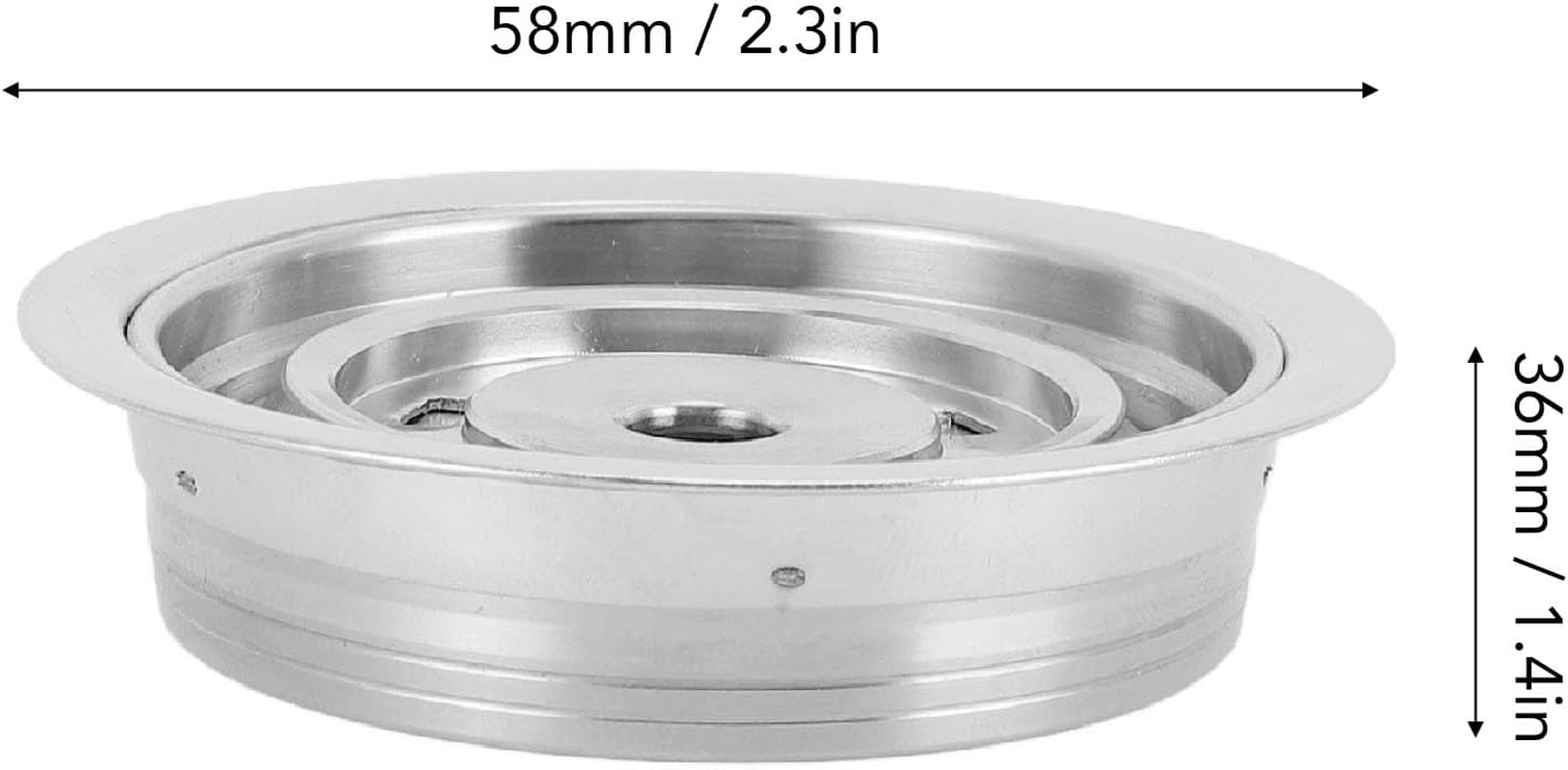 Reusable Coffee Pods Adapter, Stainless Steel Coffee Capsule Converter Holder, Compatible with Delonghi ENV135, GCA1, Vertuonext&Pop, with Spoon and Brush (80ML) image number 1