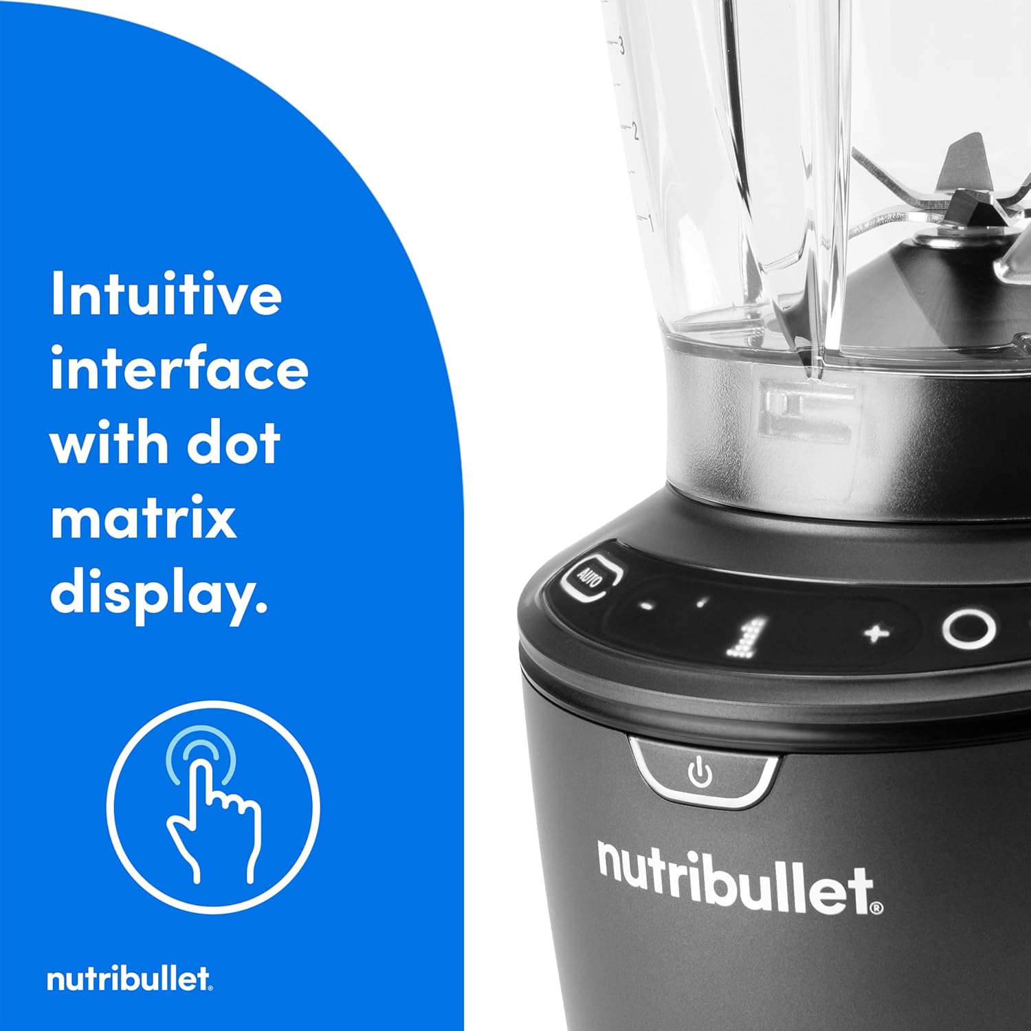 Nutribullet 1500W Smartsense Blender Combo, Full Sized Blender, Blender, with 5 Speeds, Intelligent Auto Cycles. Versatile Full Sized and Personal Blending. image number 1