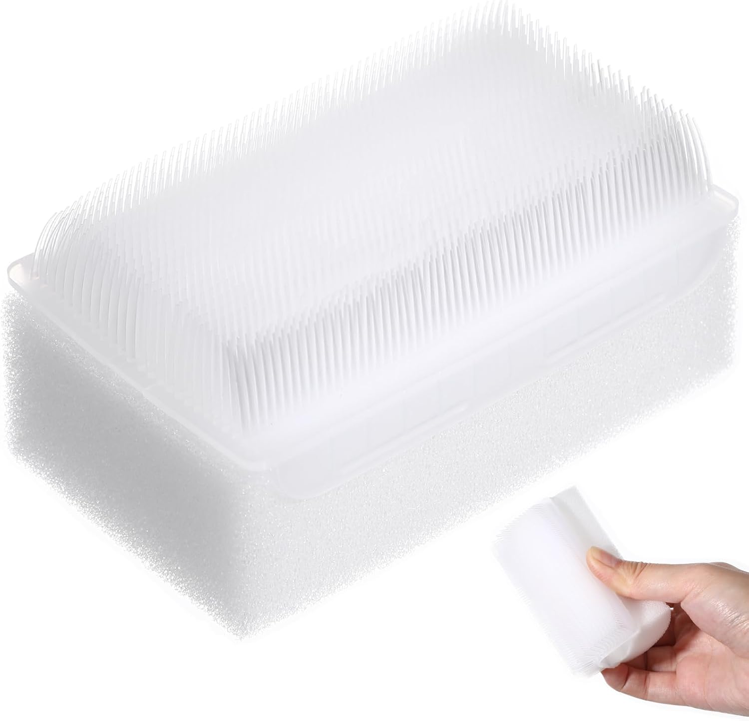 Healifty Sensory Brush Sensory Processing Disorder Autism Sponge Brush Surgical Hands Scrub Brushes (White) image number 1