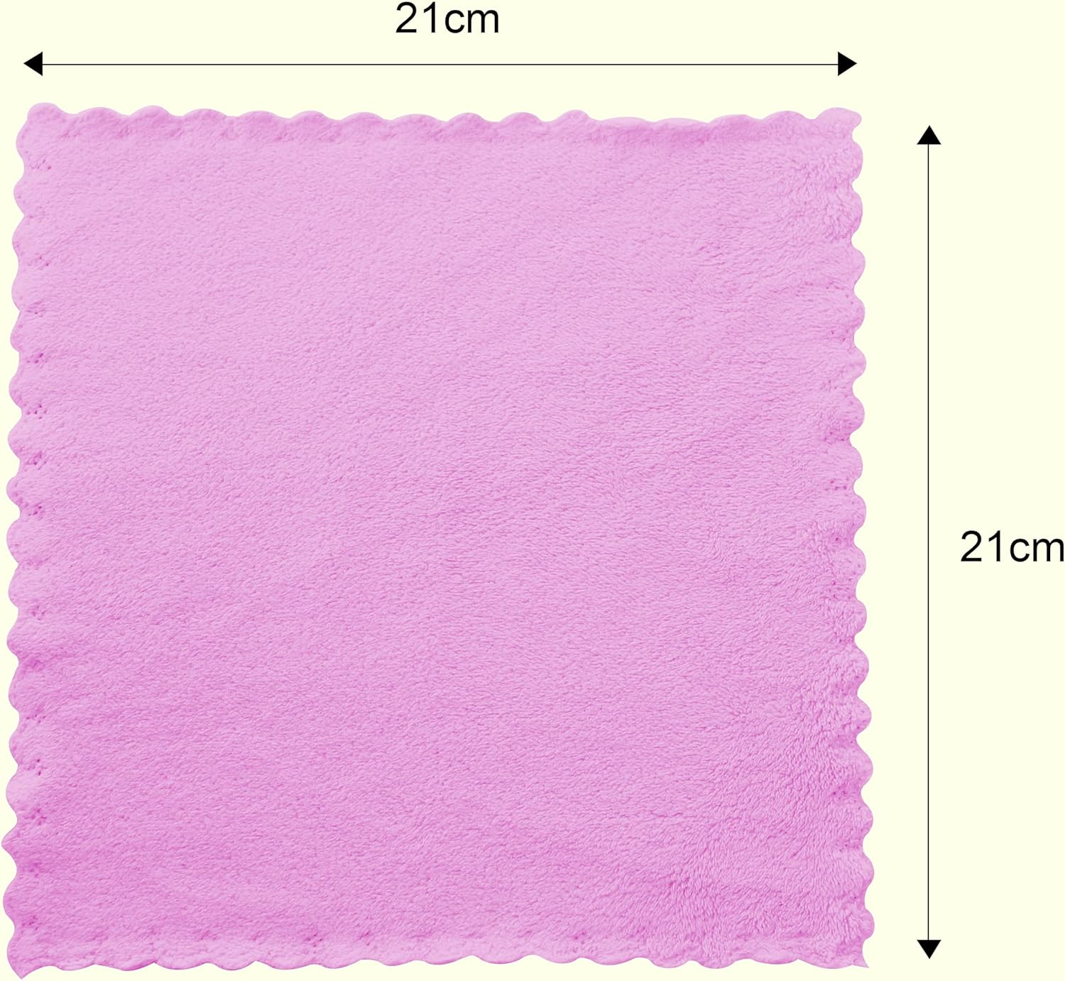 MOON PARK Baby Washcloths, 24 Pack - 8X8 Inches, Small Burp Cloths and Baby Wipes - Microfiber Coral Fleece Ultra Absorbent and Soft for Newborn, Infant and Toddlers - Multicolored - Multicolored image number 6