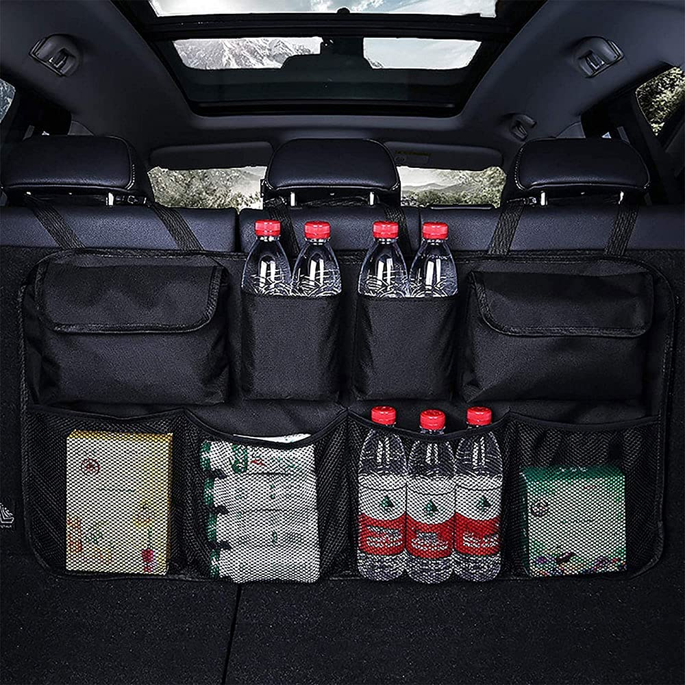 Car Trunk Organizer, Backseat Hanging Organizer with 8 Large Storage Bag -Trunk Organizer for Suv,Truck, Van -Your Space Saving Expert image number 4