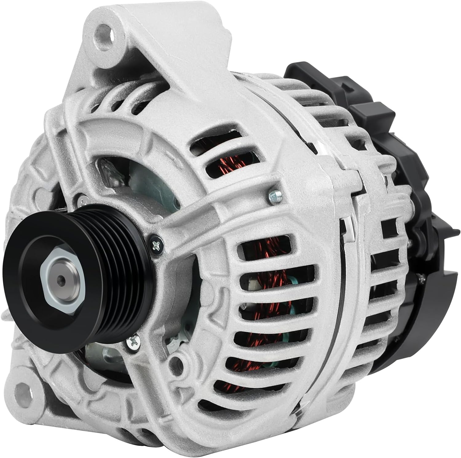 ASAPE New 13884 23096 Alternator 120 Amp Fit for 2001-2005 for Mercedes-Benz C320 C240, 2002-2004 for Mercedes-Benz C32 AMG SLK32 AMG, 2003-2005 for Mercedes-Benz CLK320 ML350 image number 6