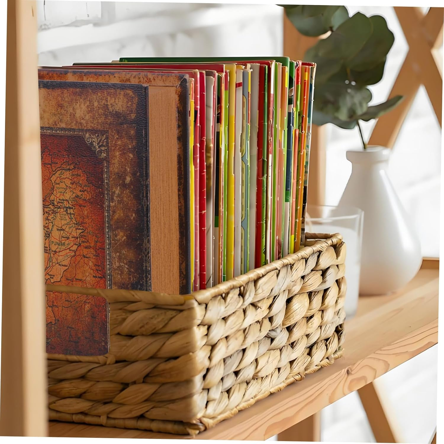 ABOOFAN Vintage Book Shaped Box Fake Book Storage Box for Bookshelf Decoration Home Office Use image number 1