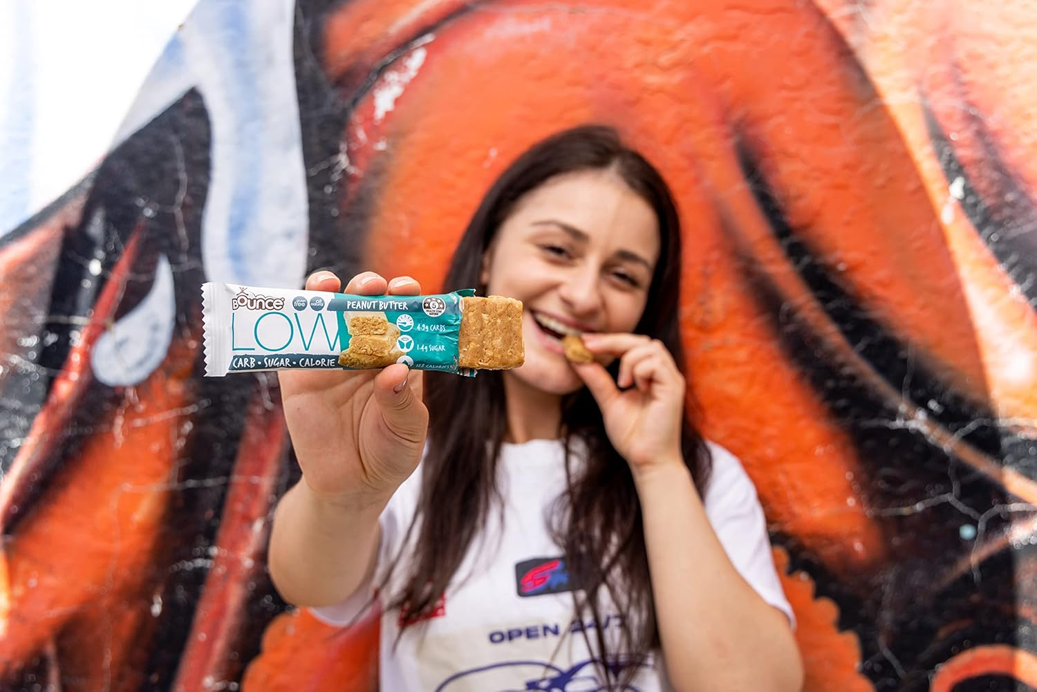 Bounce Peanut Butter Low Carb Low Cal Bar 35G X 15 (525G Total). Snack Healthy with Our Range of Nutritional Low Carbohydrate Low Calorie Low Sugar Bars and Healthy Snacks image number 3