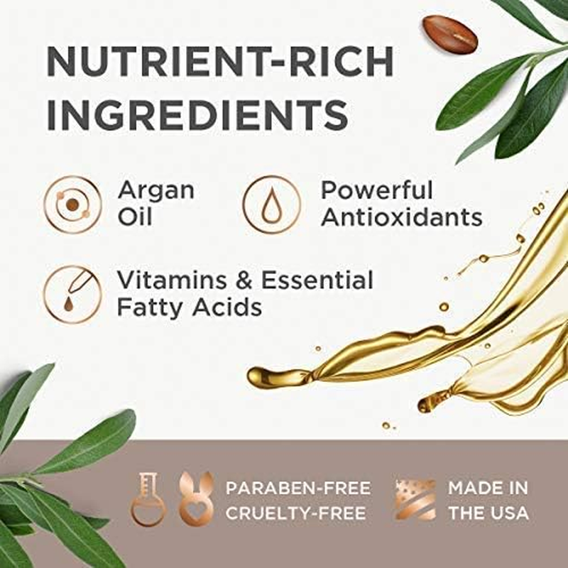 Argan Magic Intensive Hair Oil | Restores Manageability and Elasticity - Adds Shine and Gloss | Controls Frizz | Made in USA, Paraben Free, Cruelty Free (4 Oz / 2 Pack) image number 5