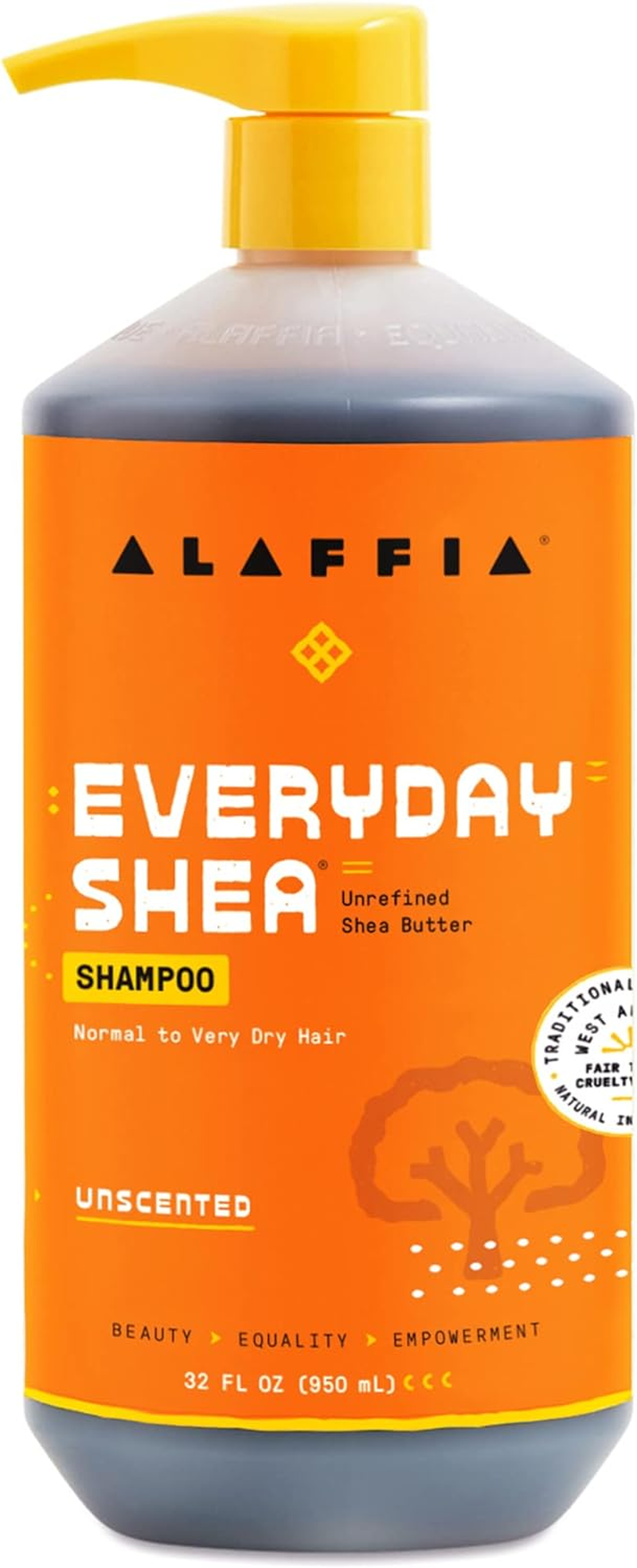 Alaffia Everyday Shea Unscented Hair Shampoo 950 Ml image number 1