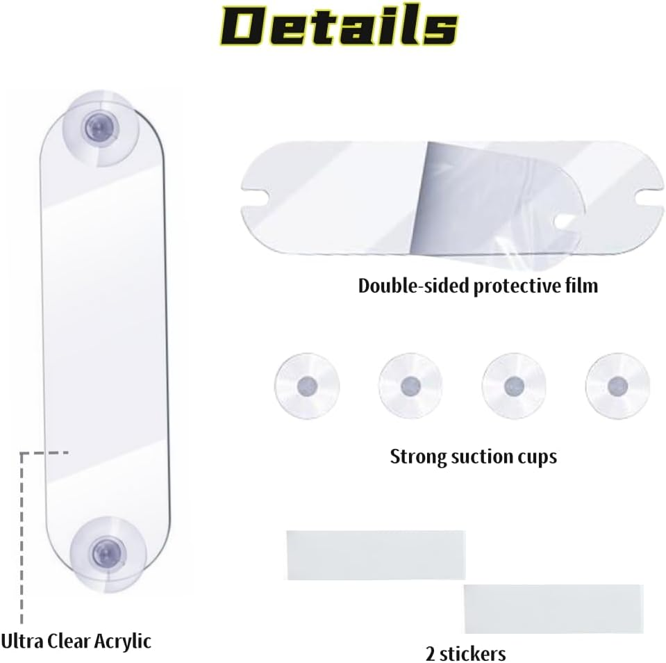 2PCS EZ Pass Strips with Adhesive,Car Accessories EZ Pass Holder,Ez Pass Holder for Windshield,Toll Pass Mounting Strips,Transponder Holder,Easy to Install and Remove,For Most Major Toll Passes (2) image number 4