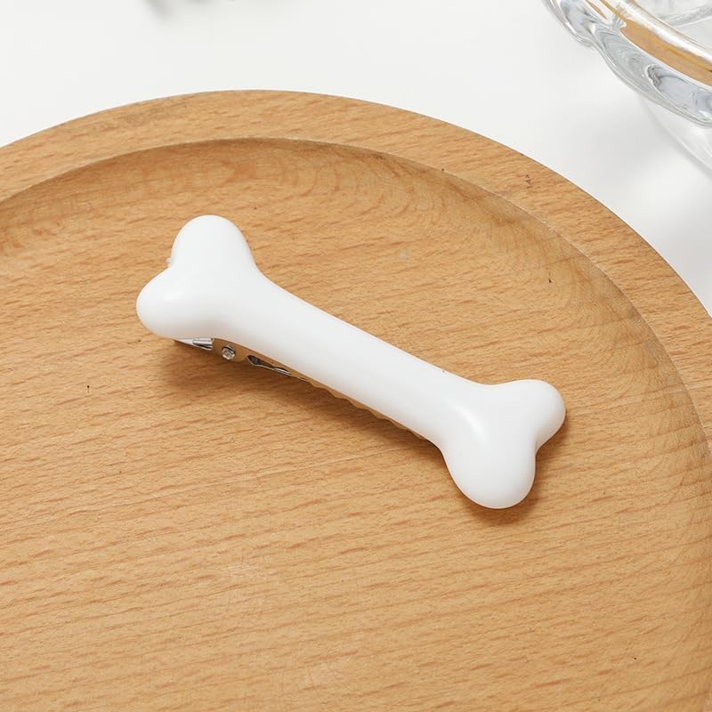 6 Pcs Dog Bone Hair Clips, Bone Hair Pins for Women Girls, Halloween Cosplay Party Accessory image number 3