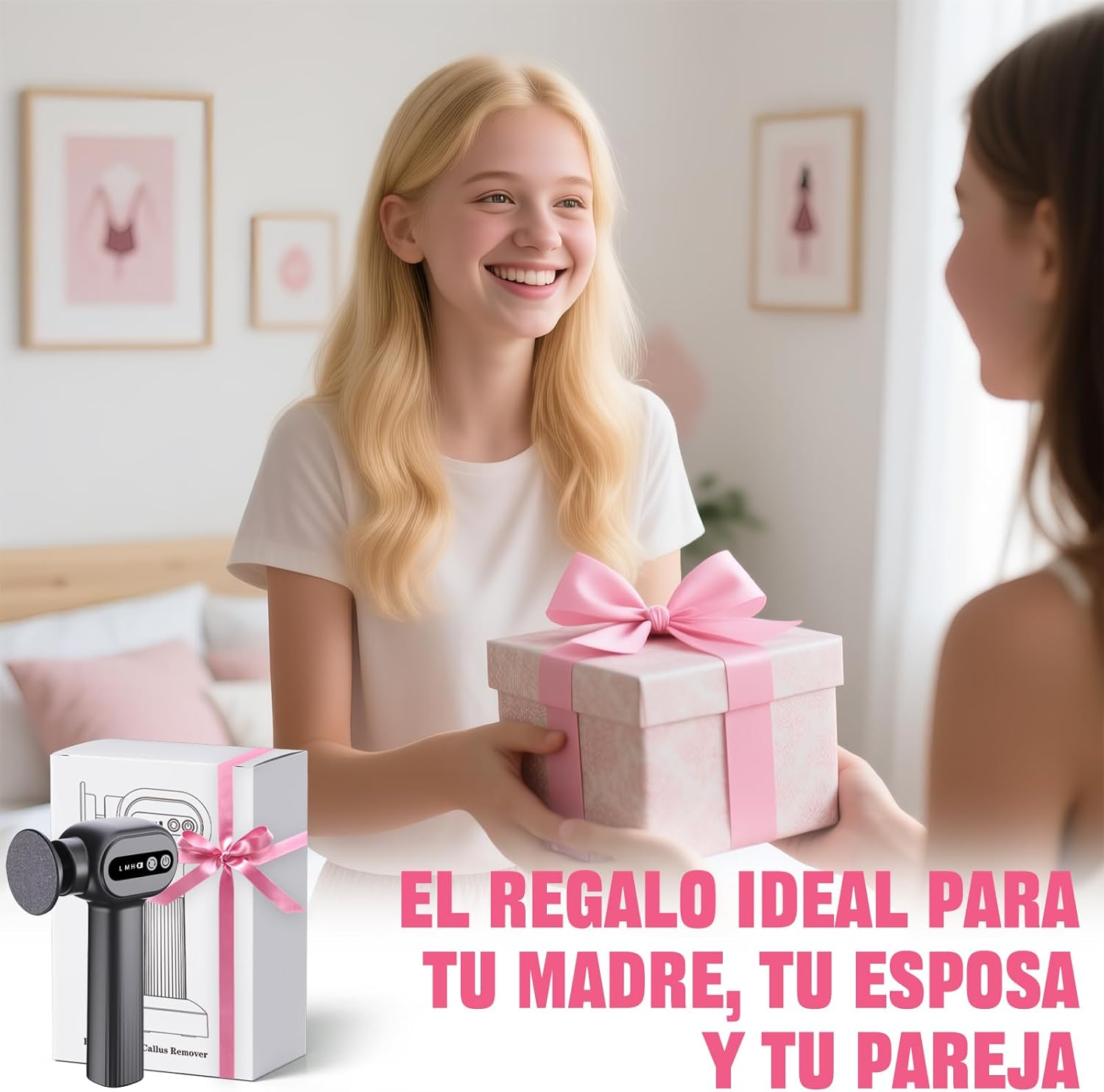 Bostar Electric Foot File 6 Speed Pink image number 6