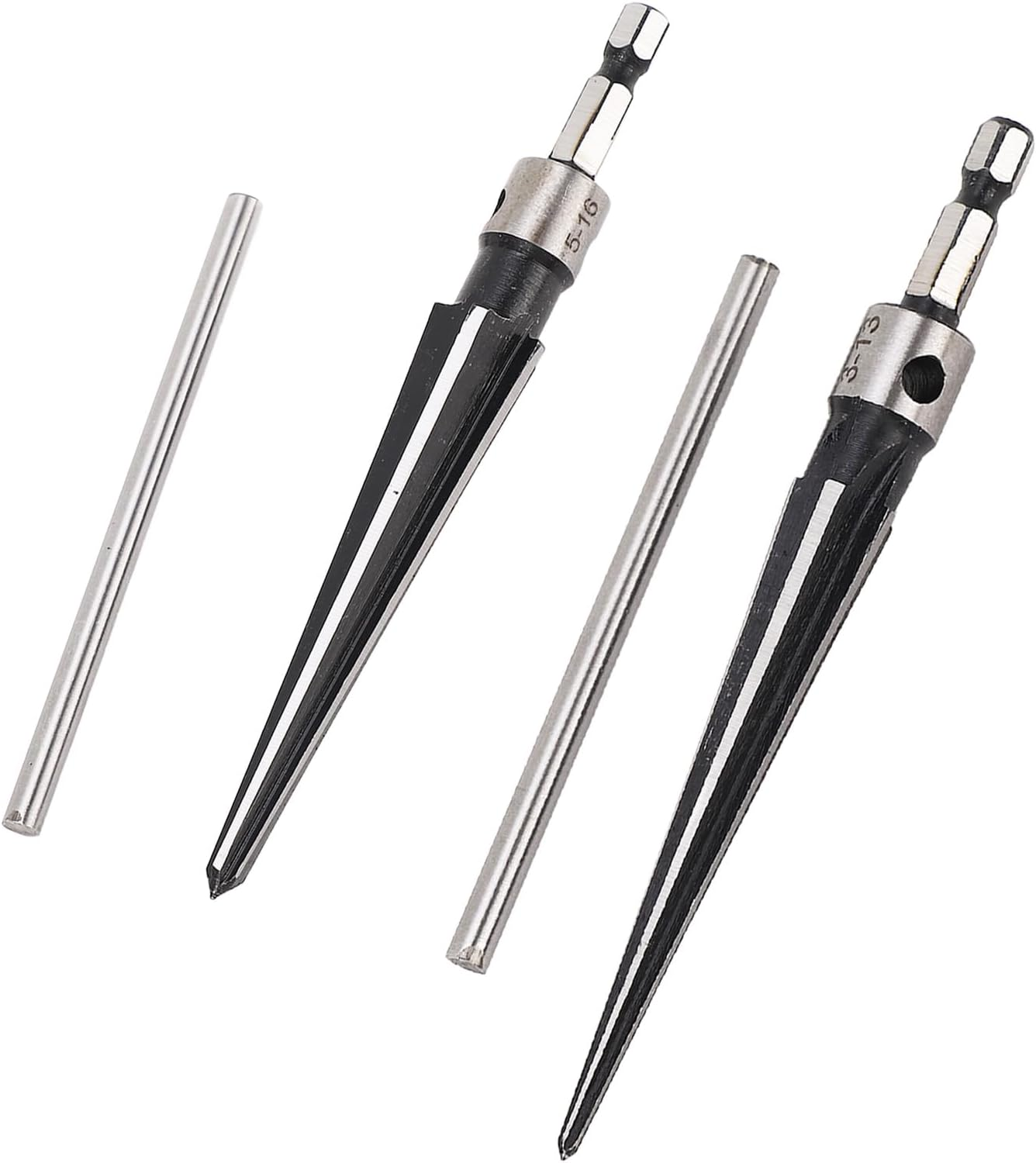 Tapered Reamer, 6 Flute T Handle, Chamfering Deburring, Incisive Cutting, 3-13Mm, 5-16Mm, for Musical Instrument, Woodworking, Sheet Metal image number 2