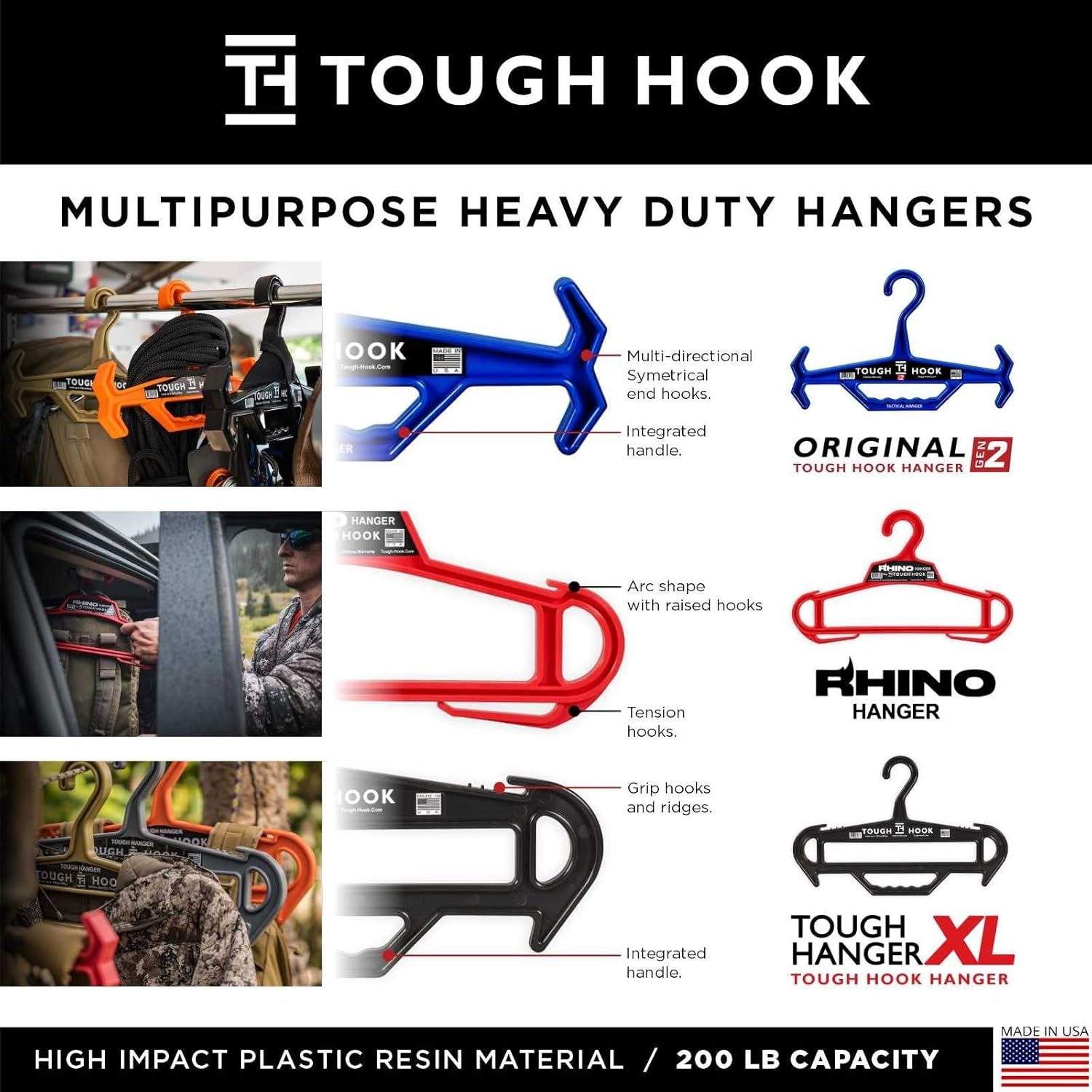 Tough Hook - Heavy Duty Hanger | 150 Lb Load Capacity - Foliage image number 7