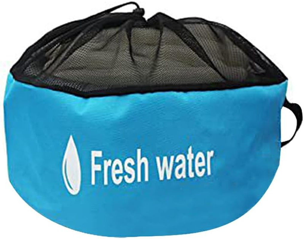 Rvs Caravans Motorhome Water Hose Fuel Storage Bag Indoor Breathable Drawstring Pouch Camping Sundries Cargo Organizer, Blue