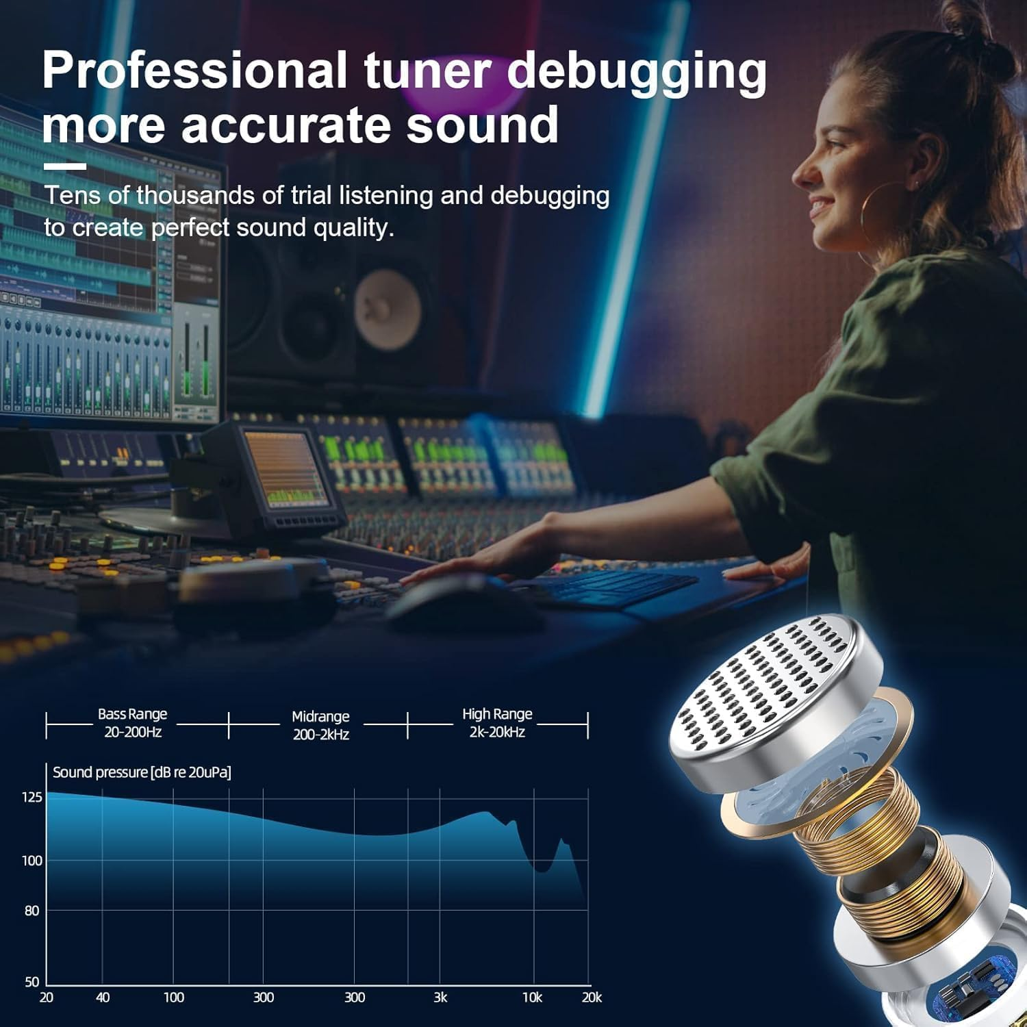 Headphones for Iphone Headphones Wired Earbuds/Earphones Nosie Reduction Built-In Microphone & Volume Control Headsets Compatible with Iphone 14/13/12/11/Xr/Xs/X/8/7/Se/Pro/Pro Max image number 2