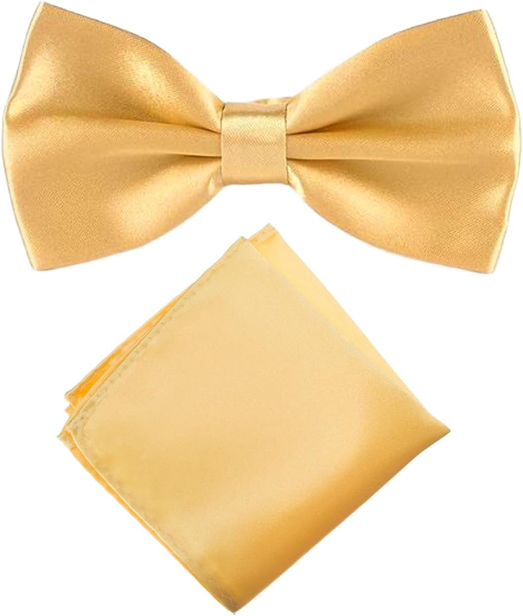 Bow Tie and Pocket Square Set for Men,High-Quality Fabric,Elegant Solid Color Design,Comfortable Fit&ndash;Compatible with Most Men'S Outfits&ndash;Ermaoo image number 4