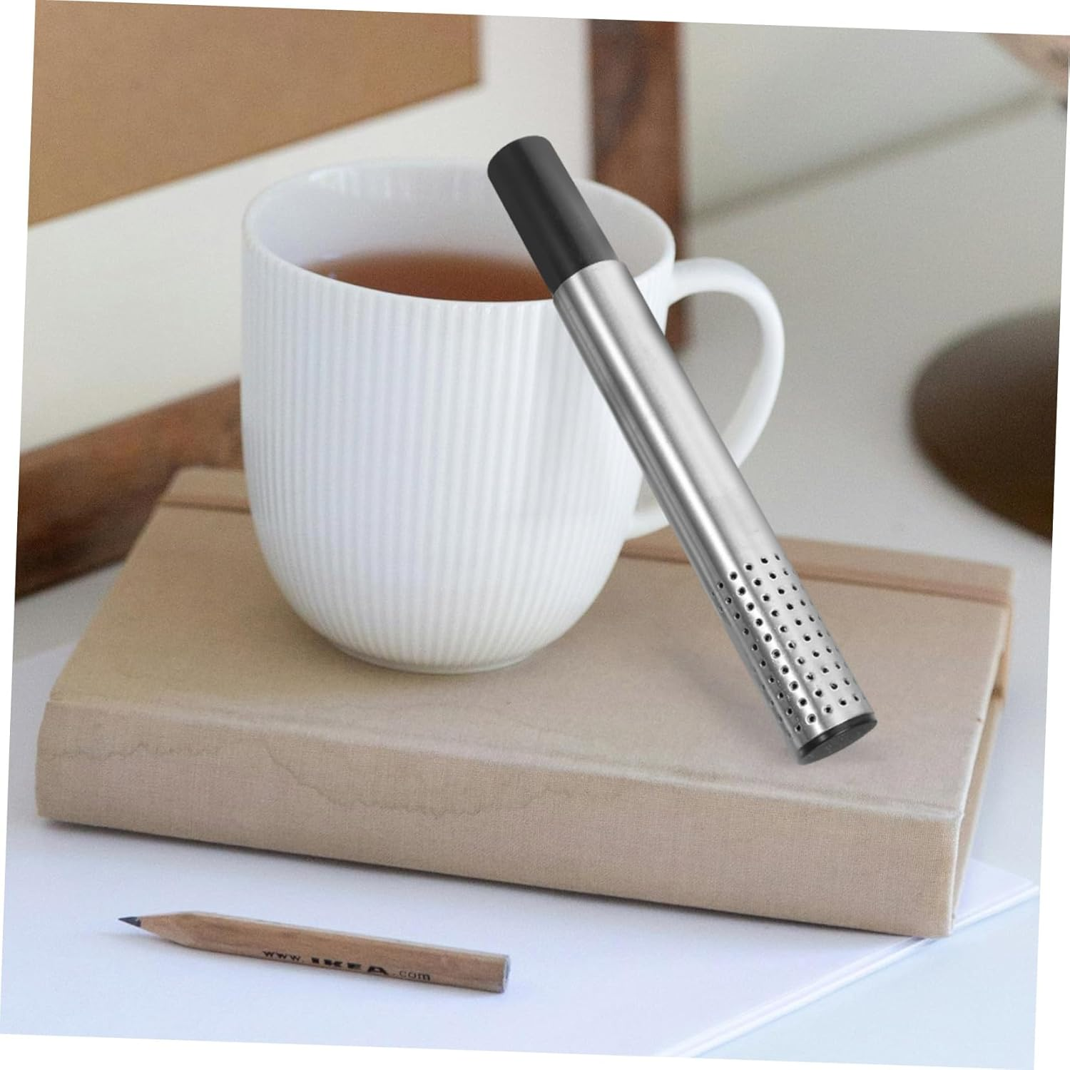 BESTYASH Stainless Steel Tea Infuser Stick Portable Mesh Filter for Loose Leaf Tea and Coffee Fine Mesh Design Easy to Clean Suitable for Home Office and Gift Use