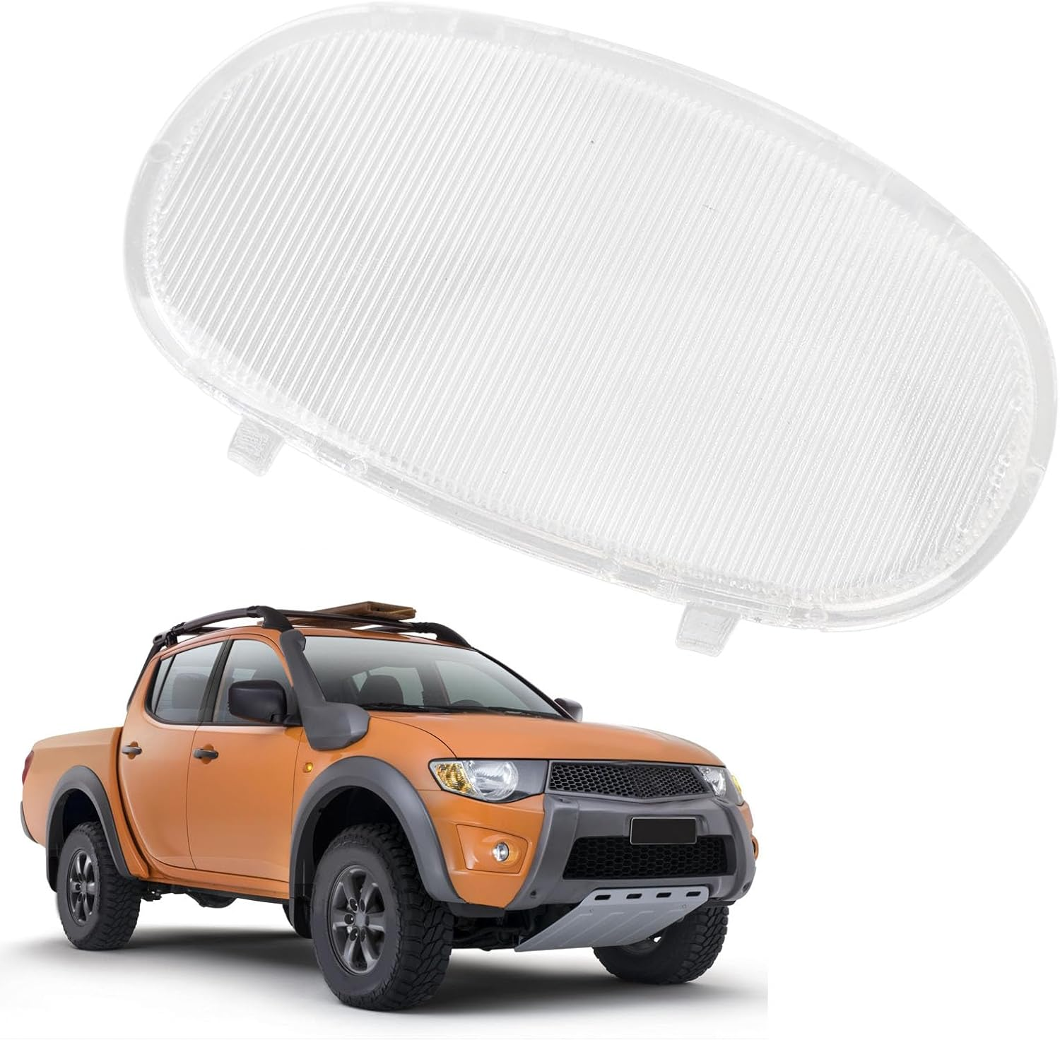 Car Door Lamp Lens, Clear Door Light Cover Waterproof 8411A001 Lamp Light Lens Replacement for L200 Triton MK4 2006 to 2014 image number 3