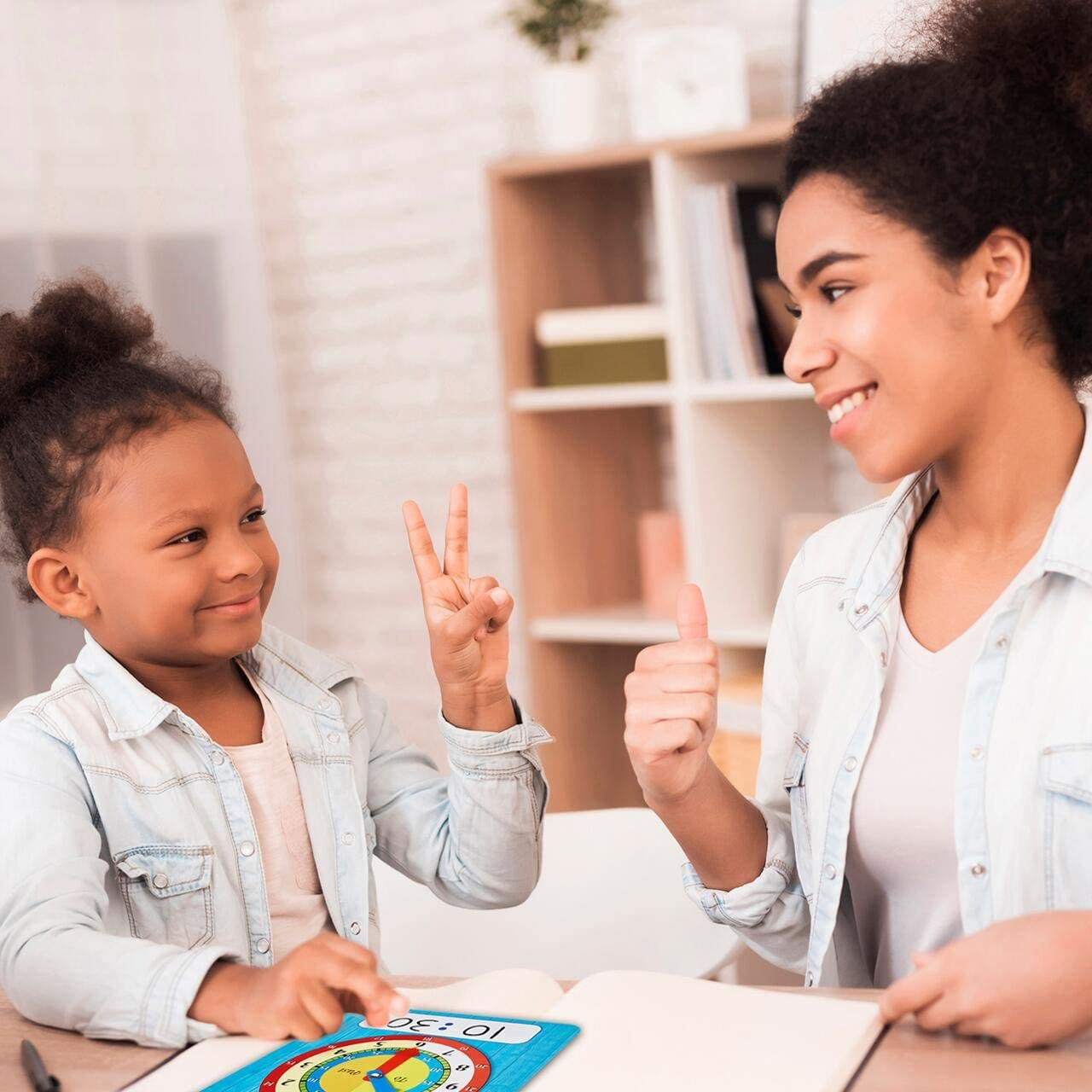 Zazzykid Time Learning Clock for Kids: 5 Clocks (20 X 18Cm) + 5 Erasable Markers &ndash; Teach Children to Telltime image number 6
