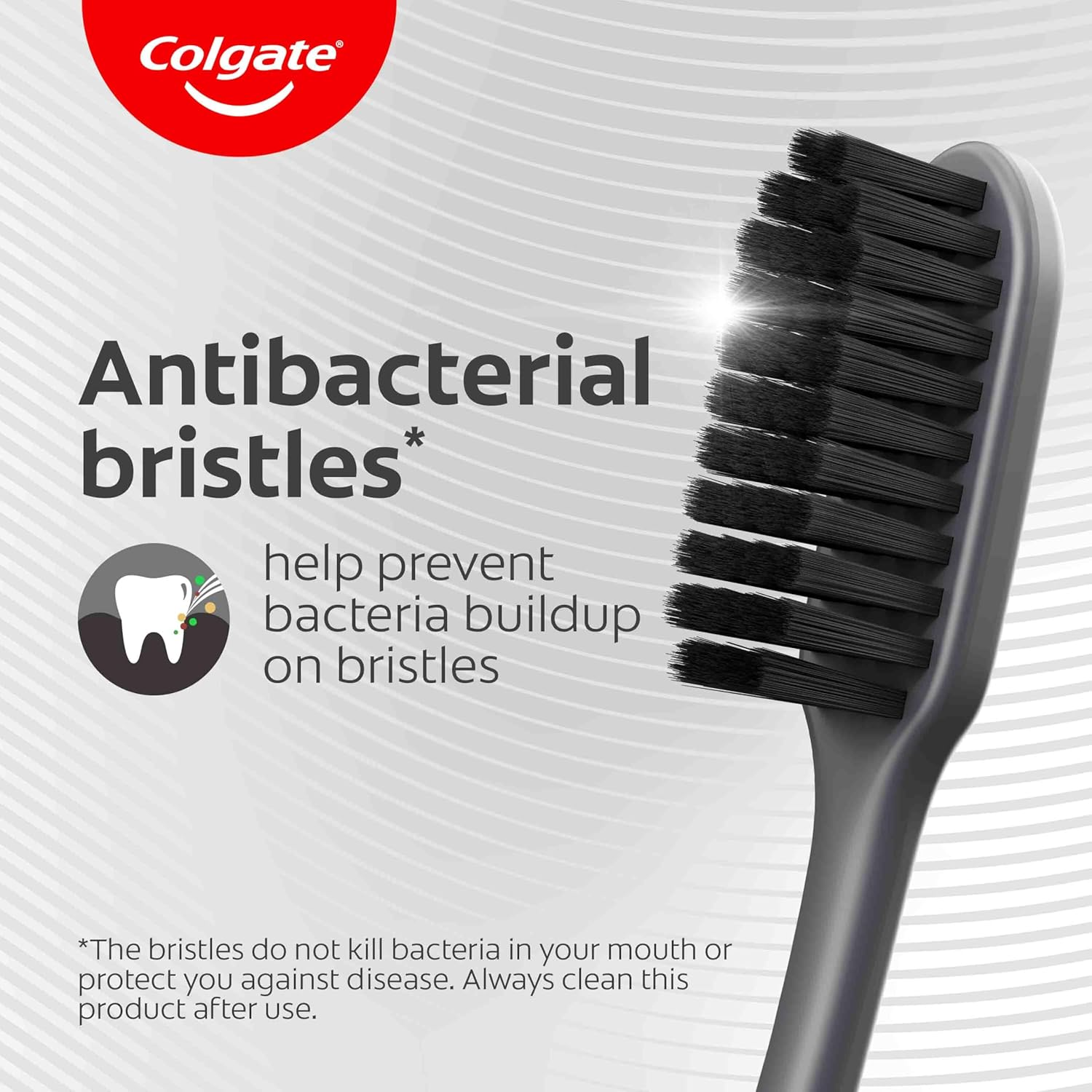 Colgate Slim Soft Charcoal Manual Toothbrush, 2 Pack, Soft with Slimmer Tip Charcoal Infused Bristles image number 4