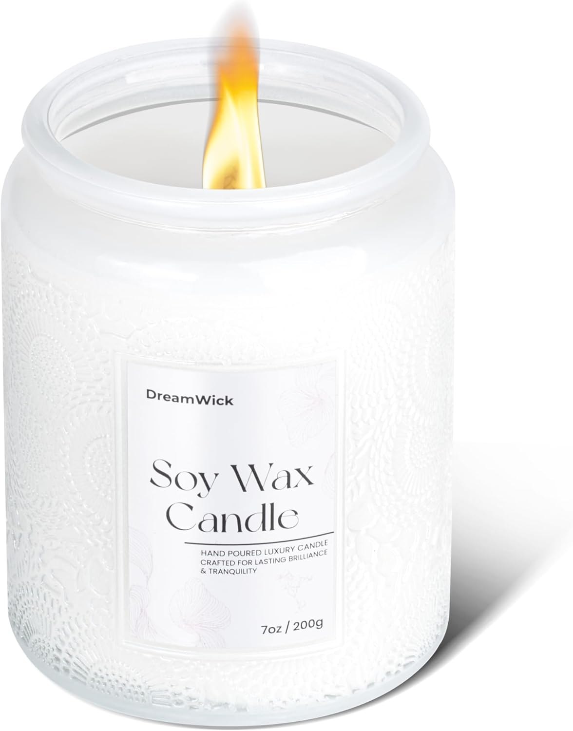 Dreamwick Highly Scented Candle &ndash; Natural Soy Wax Candle in Stylish Jar (200 G / 7 Oz) &ndash; Aromatherapy Candles for Relaxation and Home D&eacute;cor &ndash; Perfect for Living Room or Bedroom (Sea Salt & Sage) image number 2