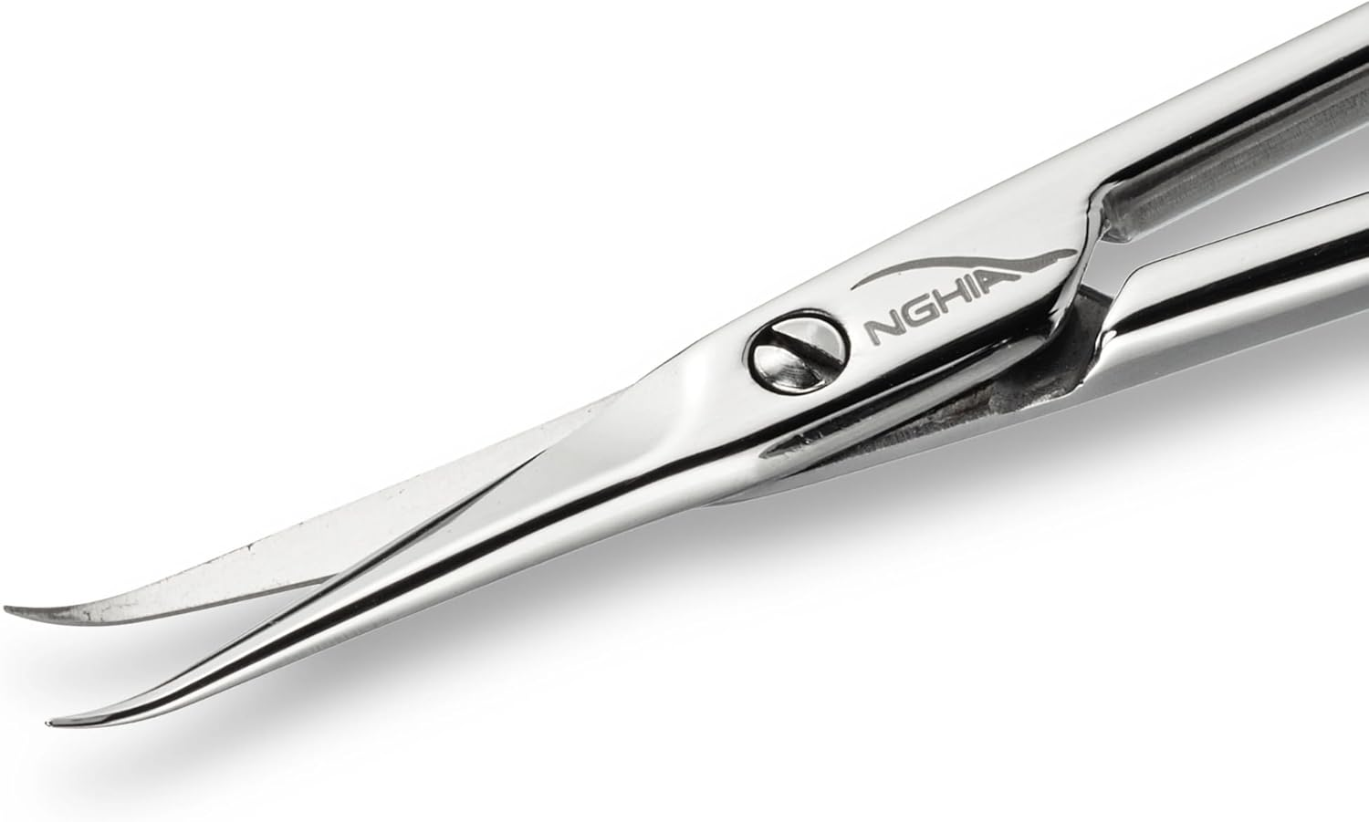 Nail Tech Nghia KD.707 Professional Cuticle Scissors with Hooks, Stainless Steel, Premium Manicure Scissors, Comfort and Efficiency, Fine Cuticle Scissors image number 3