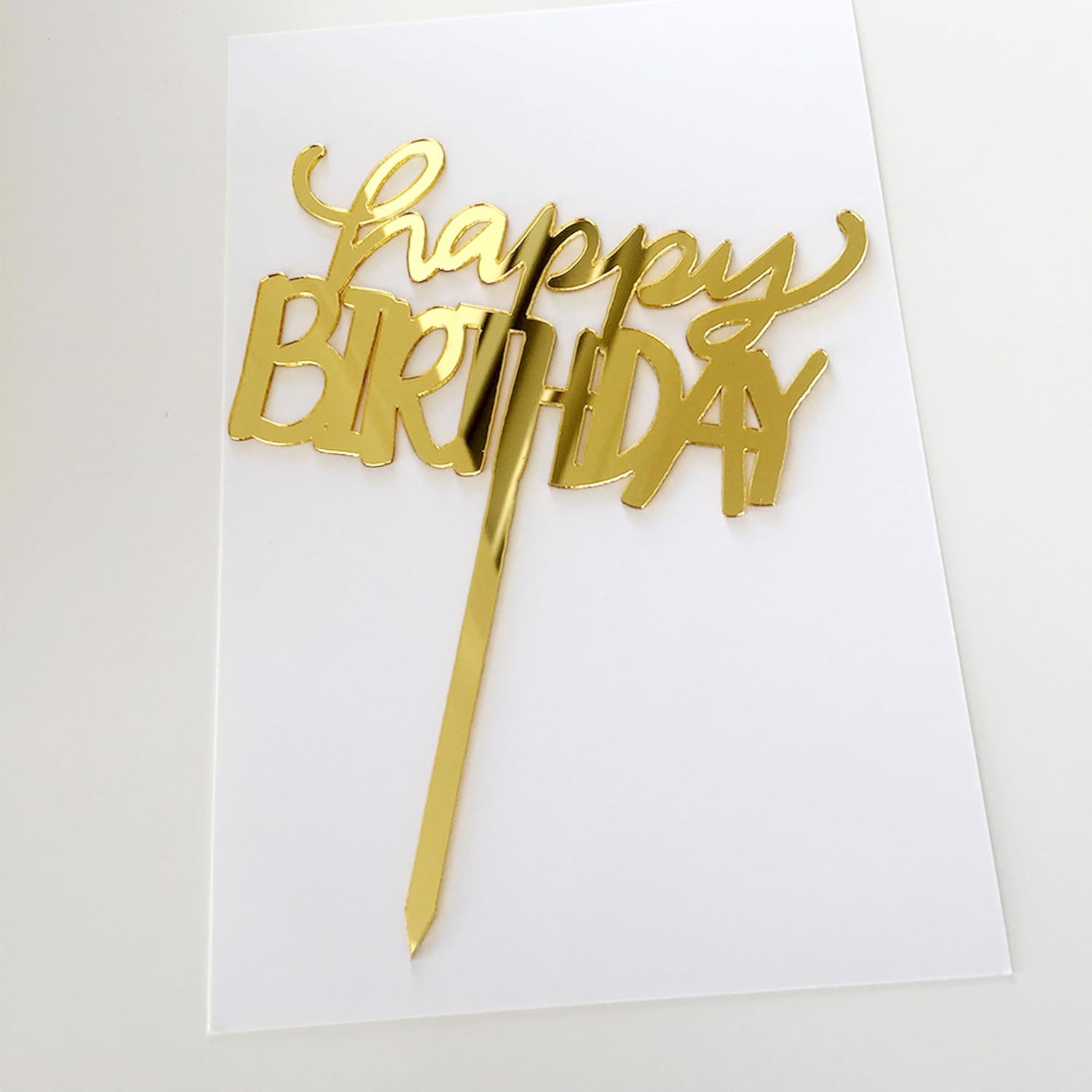 Happy Birthday Cake Topper, Happy Birthday Cake Bunting Decor,Birthday Party Decoration Supplies，Photo Booth Props (Rainbow, Multicolour)