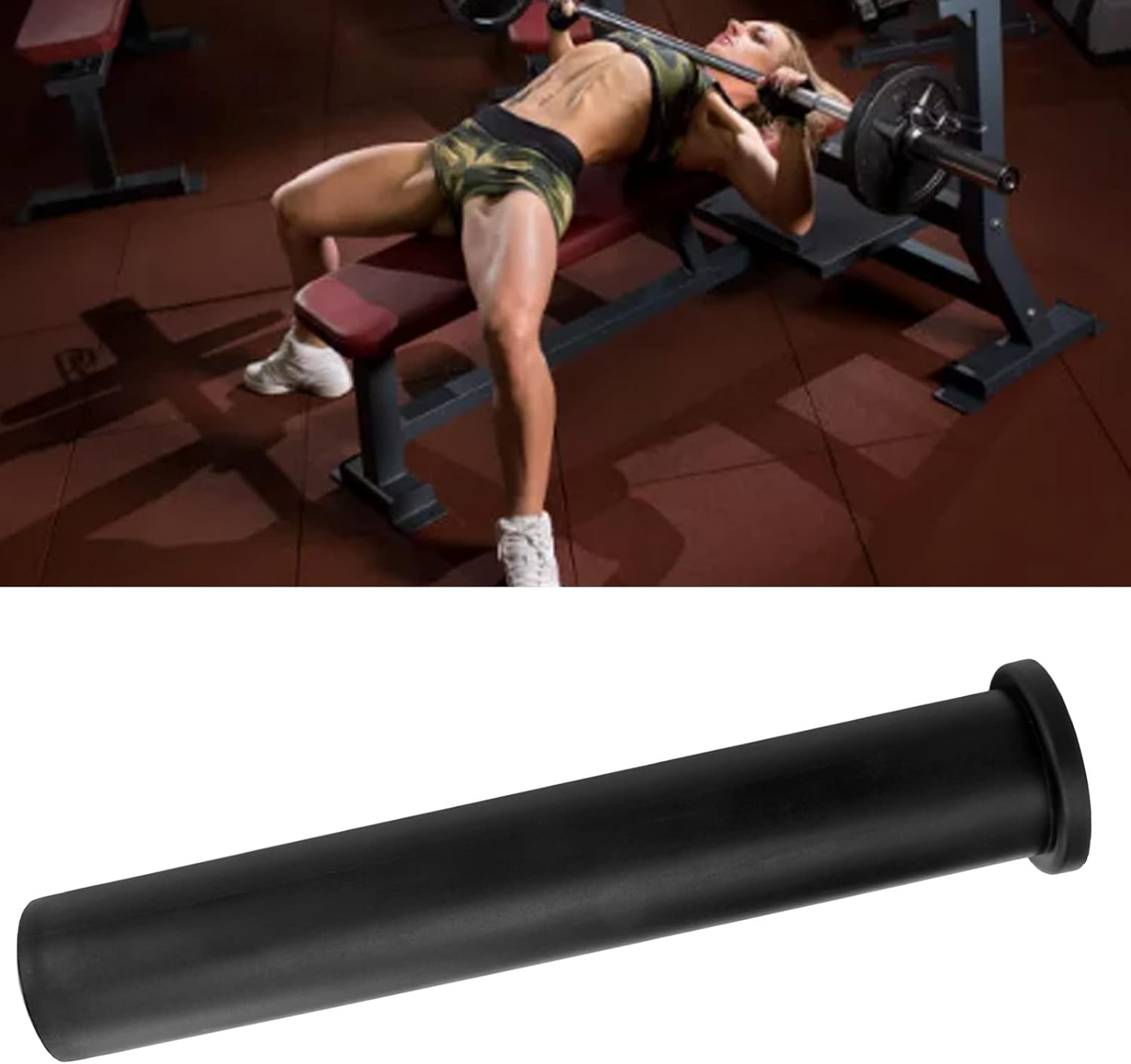 Joyzan Olympic Adapter Sleeve, Nylon Adapter Sleeves Convert 0.98" Weight Plate Posts to 1.97" Plates Post Includes Heavy Duty Removeable End Cap Suitable for Standard Barbell Bar Gym Barbells Barrel image number 5