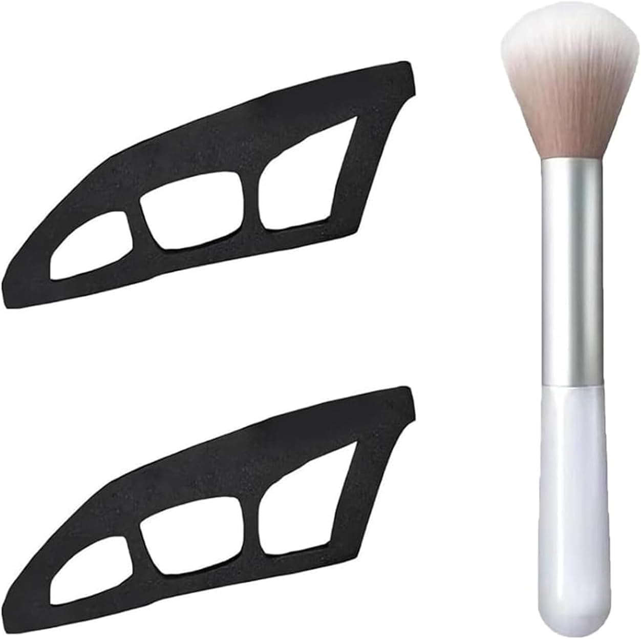 Eyeshadow Stencils, 2 Pieces, Reusable Eye Makeup Aid with Brush, Eyeliner Template for Women