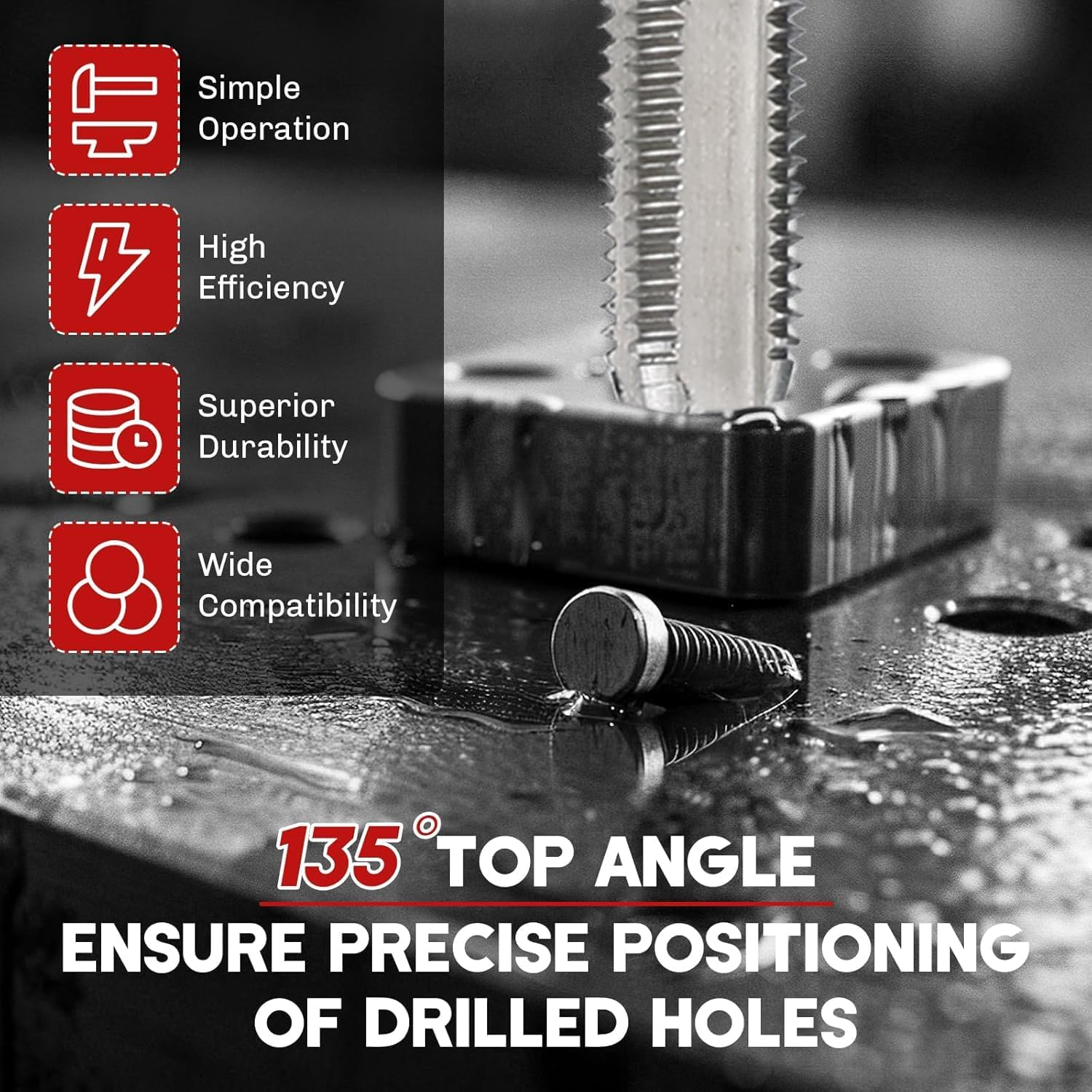 131-Piece Metric Helicoil Thread Repair Kit | 131Pc Thread Repair Kit HSS Drill Helicoil Repair Kit Metric M5 M6 M8 M10 M12 HSS Drill Thread Insert Repair Tool image number 3