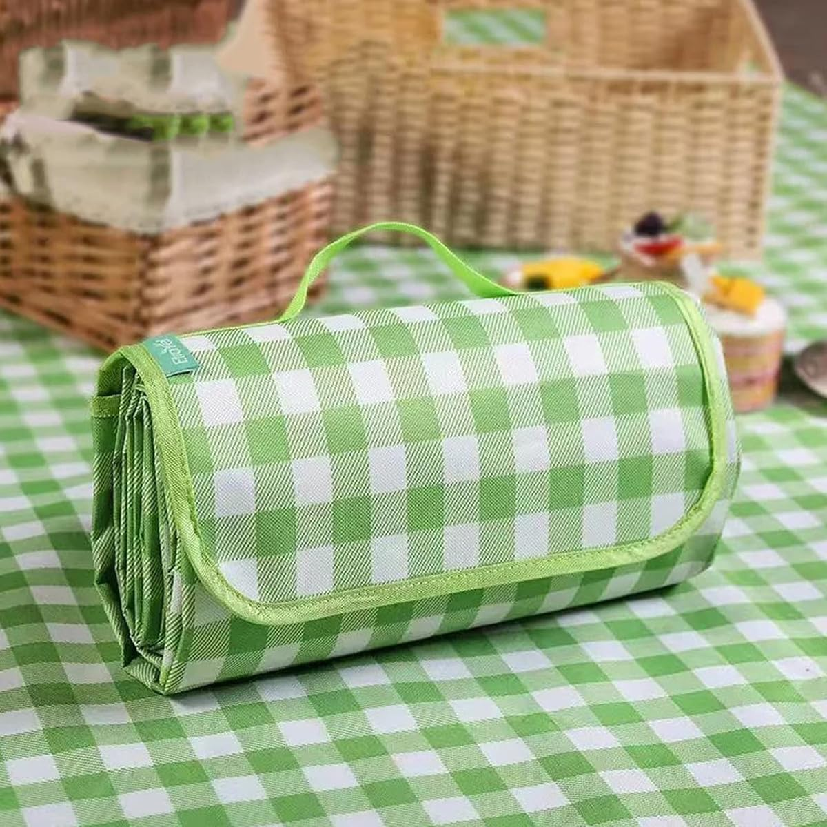 AIMALL Picnic Mat Waterproof Thickened Outdoor Beach Camping Mat, Portable & Damp-Proof with Carry Bag - 79"X79"