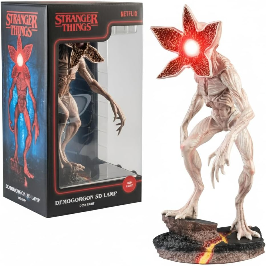 Grupo Erik Baterry Lamp - Stranger Things Gifts | Night Light Kids, Night Lamp Bedside, Mood Lighting, Nightlight | Demogorgon Stranger Things Merchandise, Cool Room Decor image number 4