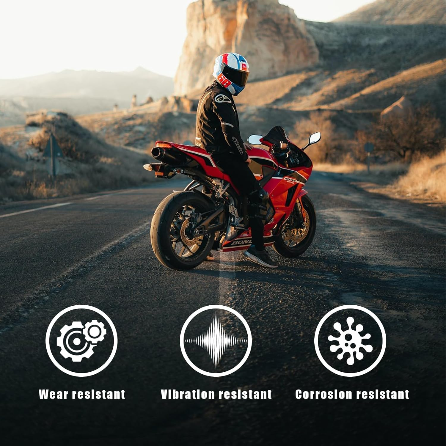 2 PCS Breather Hose Gas Fuel Tank Cap, CNC One Way Tank Valve Vent Tube with Aluminum Breather Valve, Universal for ATV Quad CRF YZF RMZ KLX DRZ Pit Dirt Bike Motorcycle (Blue) - Blue image number 2