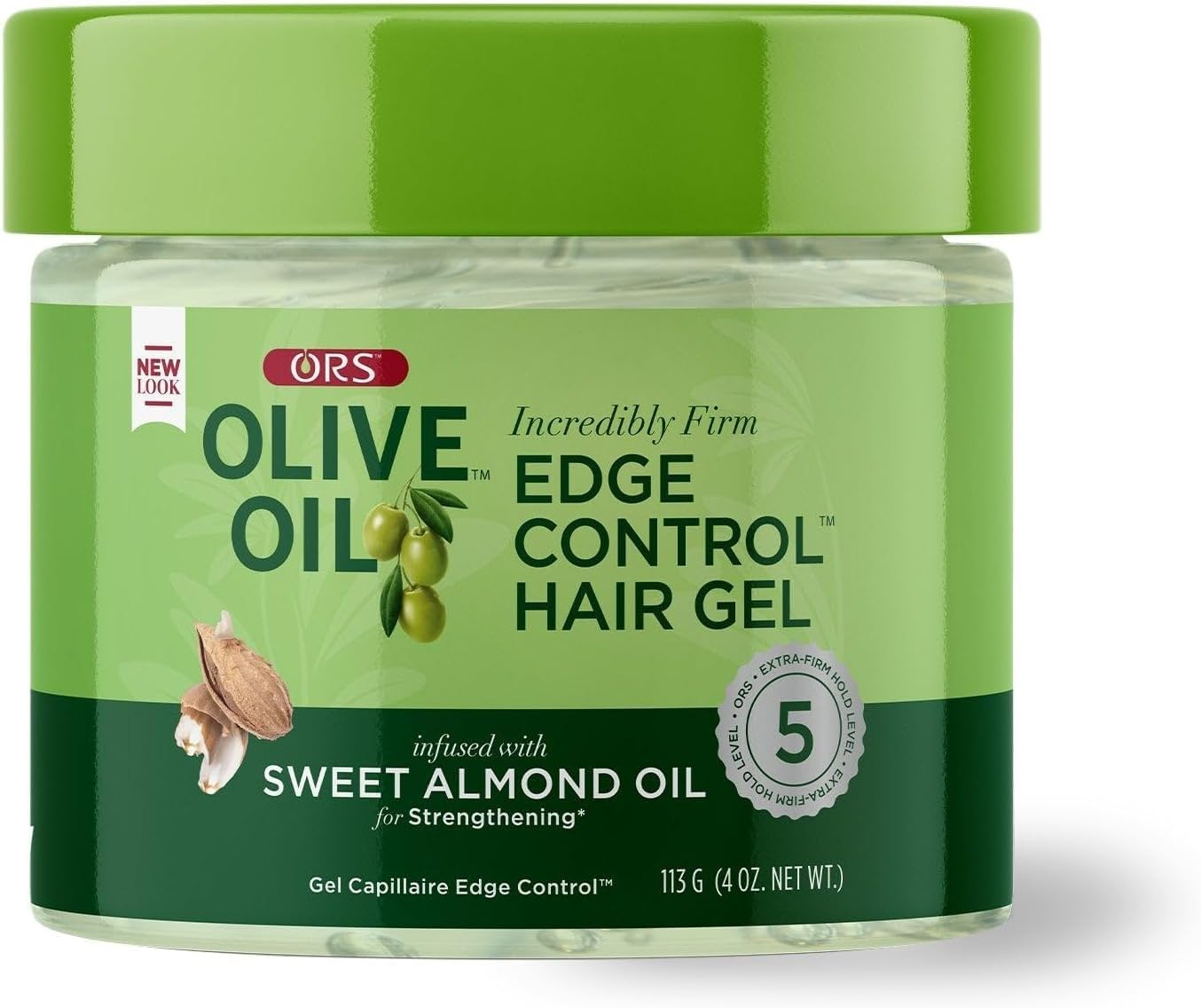 ORS Olive Oil Edge Control Hair Gel Firm 113G (4Oz)