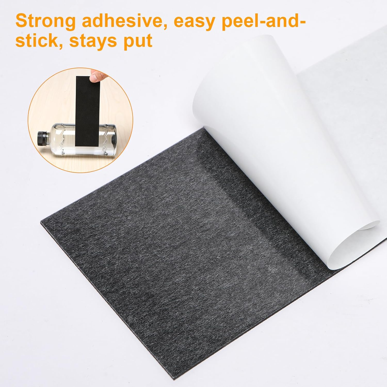 Non Slip Self Adhesive Silicone Cuttable Furniture Pads 4X40 Inch Rectangular image number 5