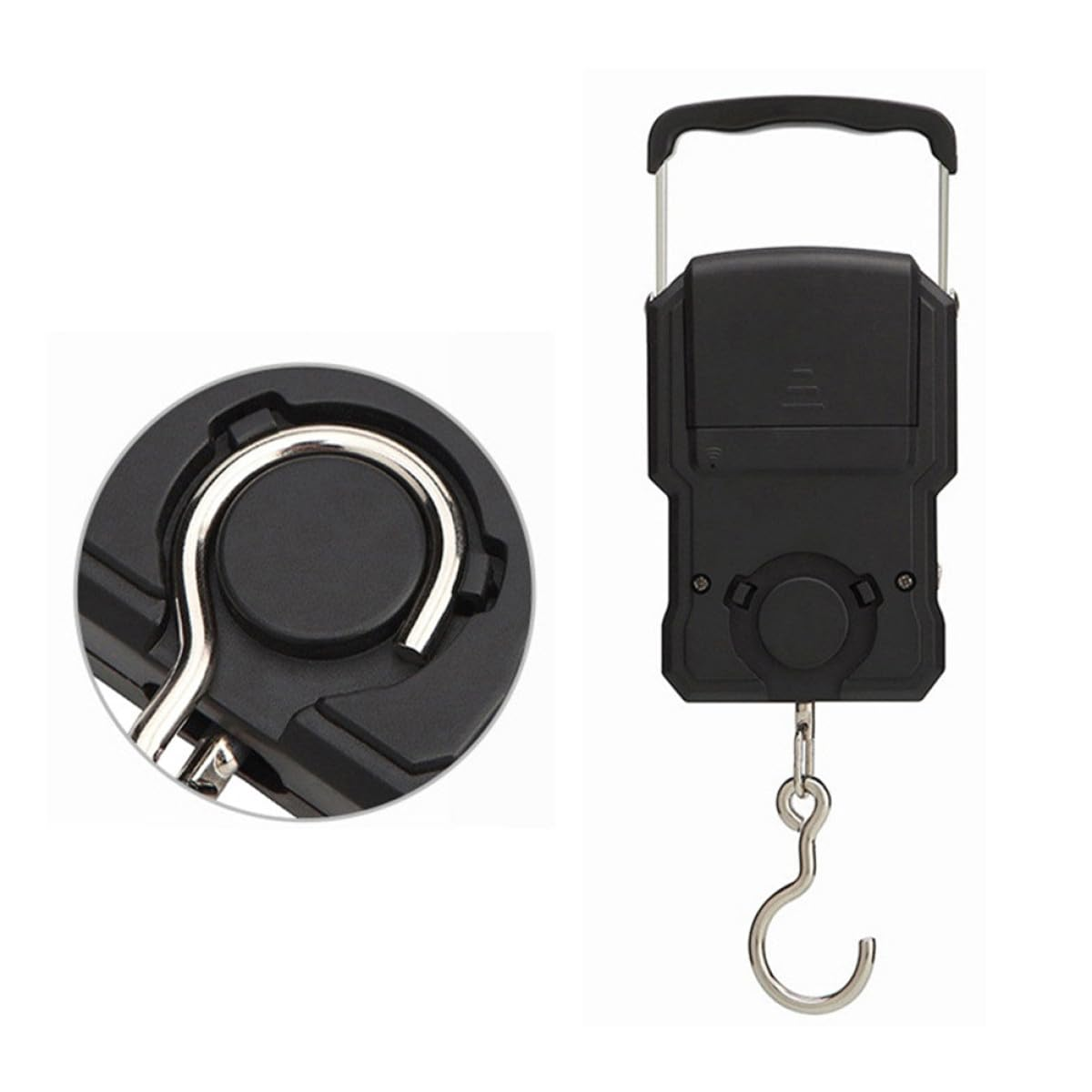 Digital Luggage Scale with Backlit LCD Display Portable Abs Handheld Suitcase Weighing Scale for Travel and Fishing Steel Grip for Comfortable Use Multiple Unit Conversion Compact image number 2