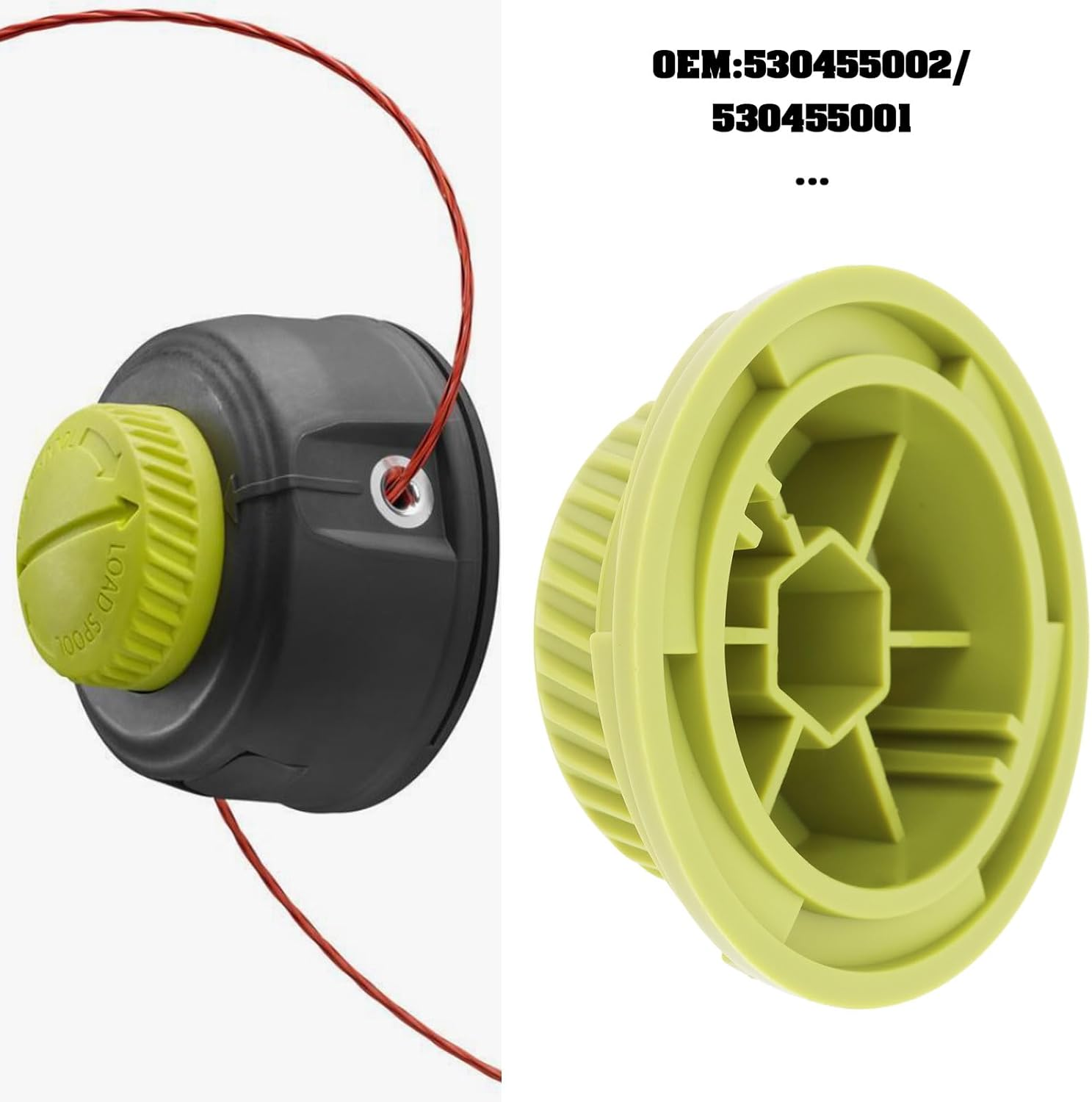 2Pcs String Trimmer Bump Knobs Compatible with Black Max BM26SS BM26SSL3VNM BM26SSL3VNMC Replacement Trimmer Head Accessories 530455002/530455001 image number 6