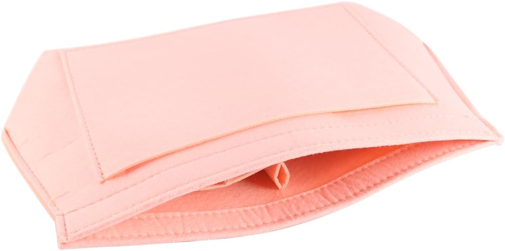 Namvo Organiser for Tote Bag Bag Organiser Purse Organiser Multi-Pocket Felt Handbag Organiser for Insert Wallet Organiser for Tote Bag Pink M 26X13X20 image number 2