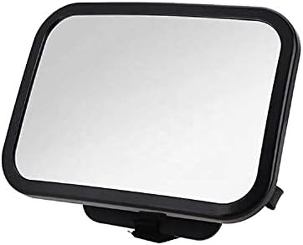 XL Baby Car Mirror, Safety Car Seat Mirror for Rear Facing Infant with Wide Crystal Clear View, Fits on Headrest Shatterproof, Fully Assembled image number 1