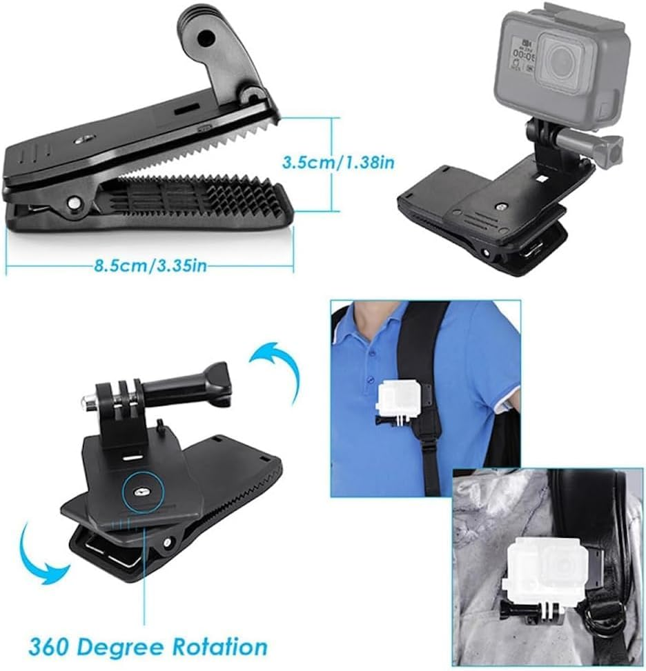 Camera 59-In-1 Action Camera Accessories Kit Compatible with Gopro Hero 10/9/8/7/6/5/4, DJI Osmo Action 2, 3, 4, 5, Insta360 Ace Pro/Ace Pro 2 Akaso and Other Sports Cameras & Durable Case