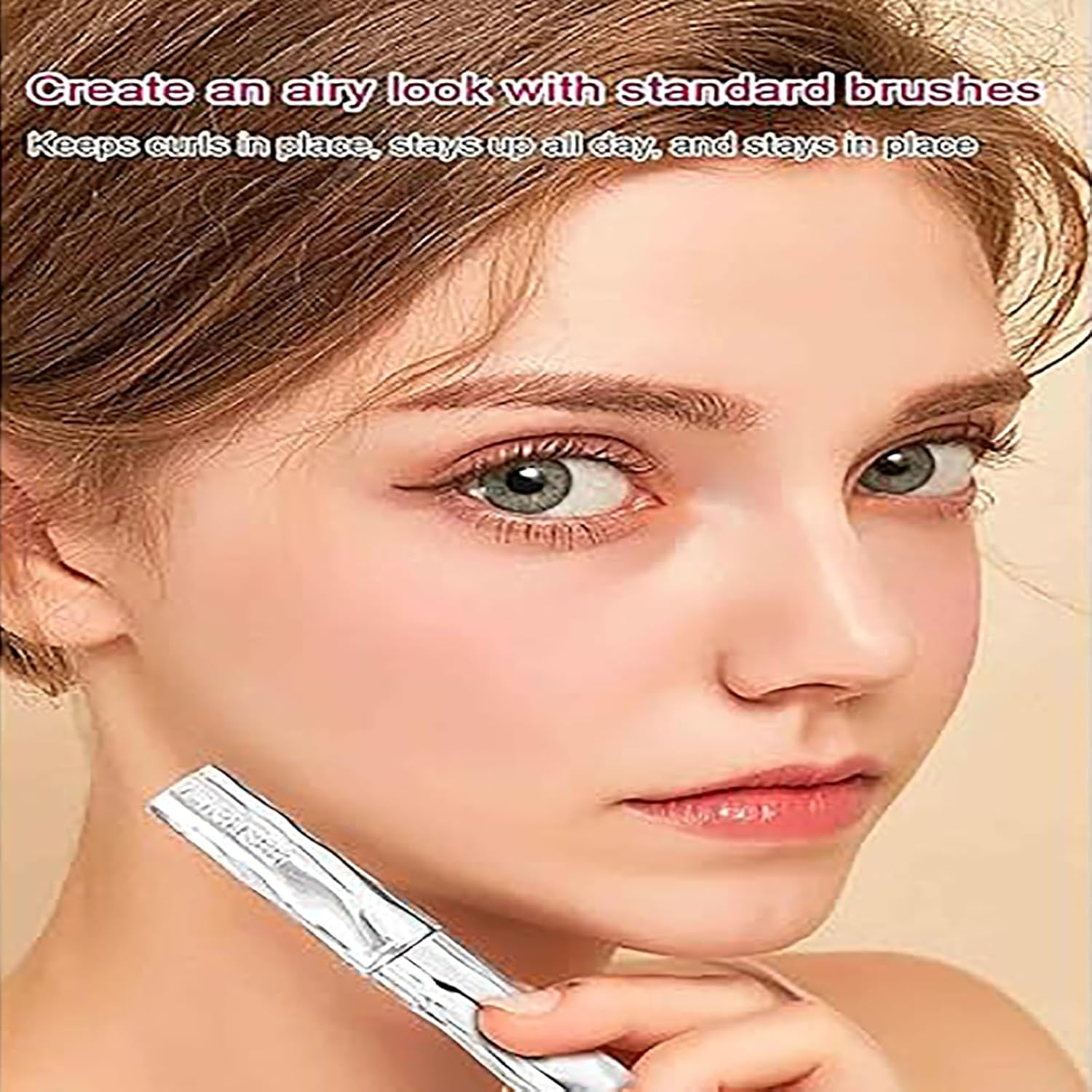 Laidanyou Mascara, Laidanyou Small Steel Mascara, 3D Curling Eyelash Iron Mascara, Enlarge Your Eyes Small Steel Tube Mascara, Waterproof & Sweatproof Lengthening & Curling Mascara (1) image number 2